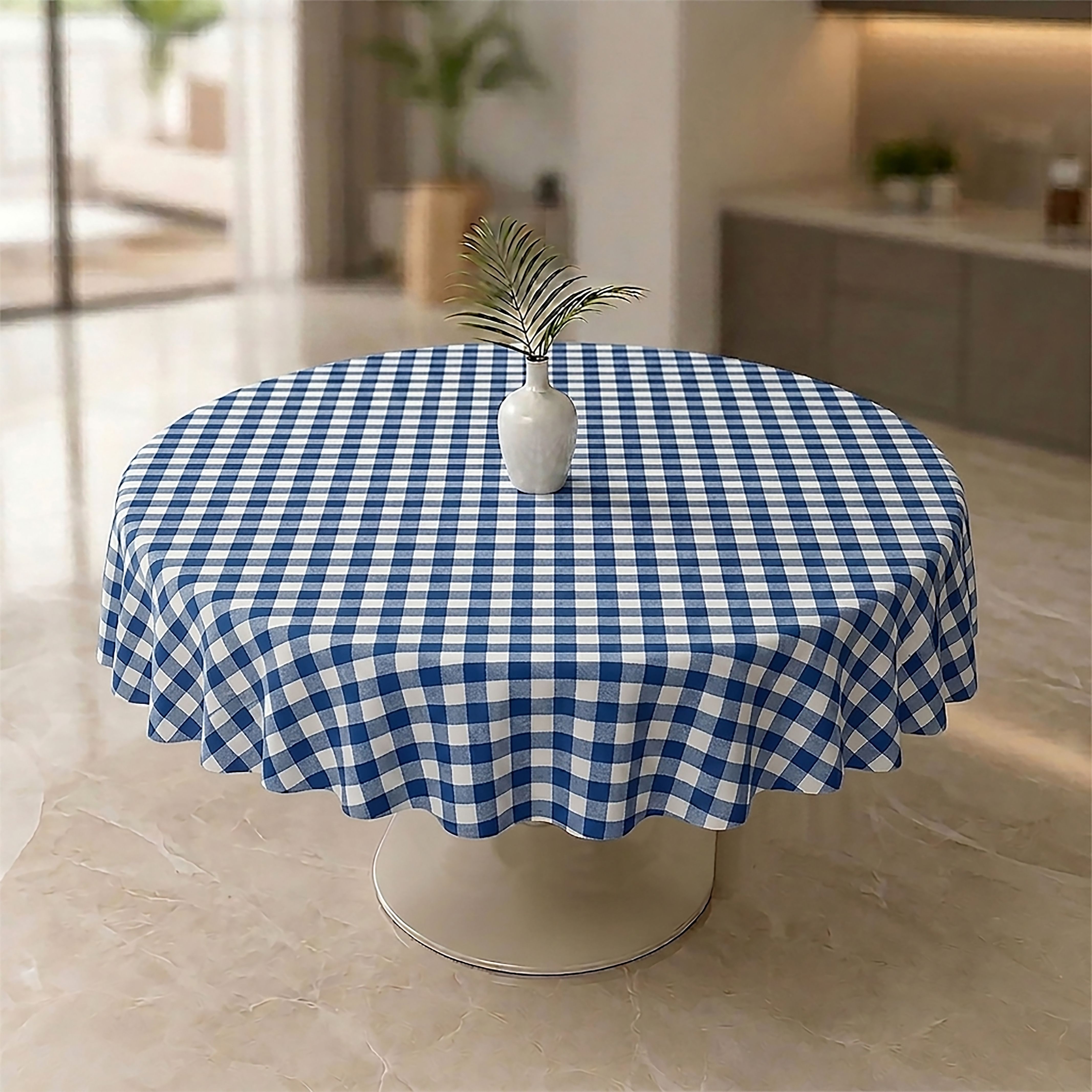 oasis hometex Cotton 6 Seater Checkered Table Cover-picture-48