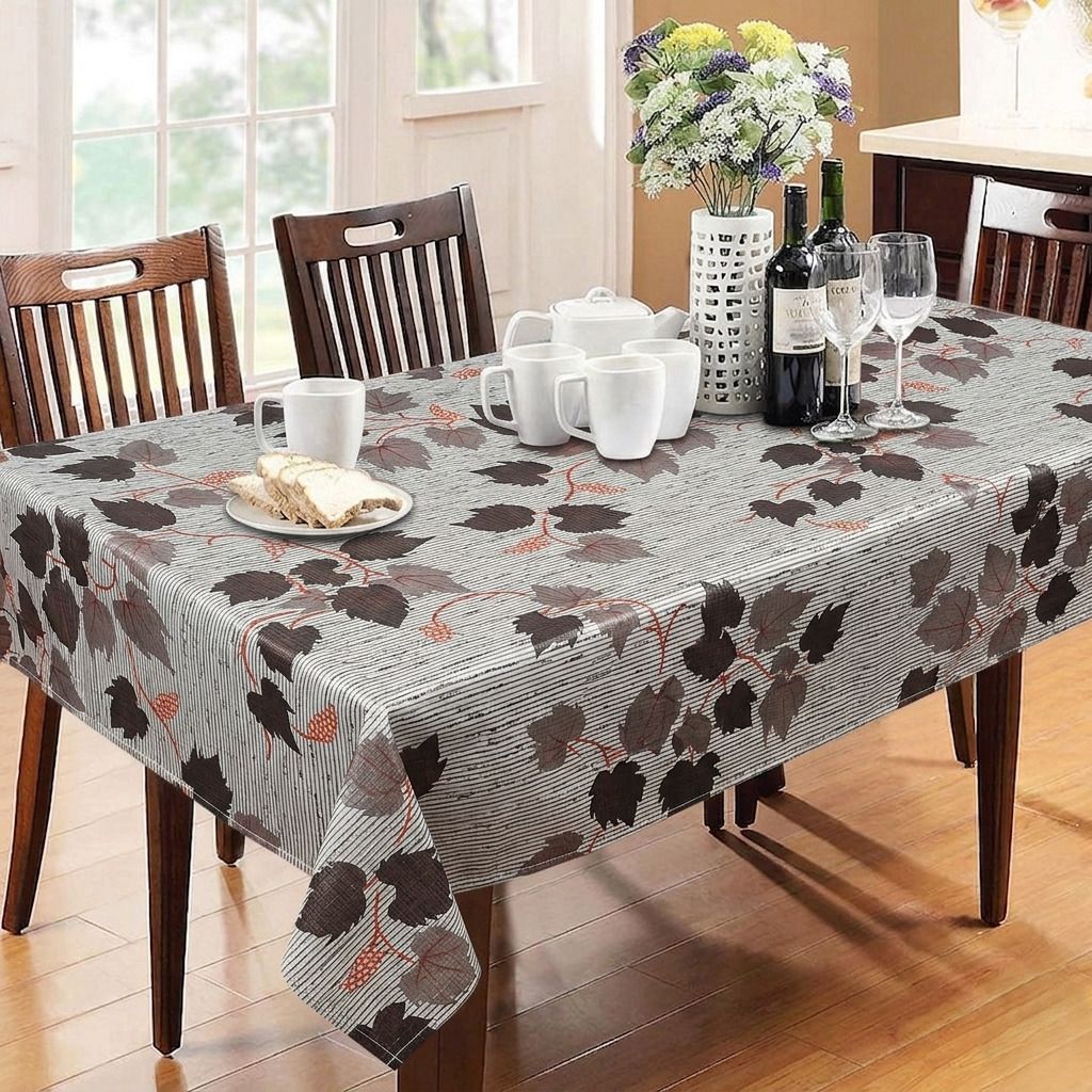 PVC 6 Seater Printed Table Cover-image-36