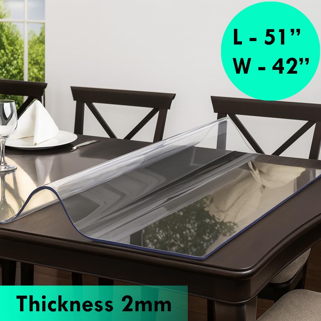 ayudev home furnishing PVC 4 Seater Solid Table Cover-picture-13