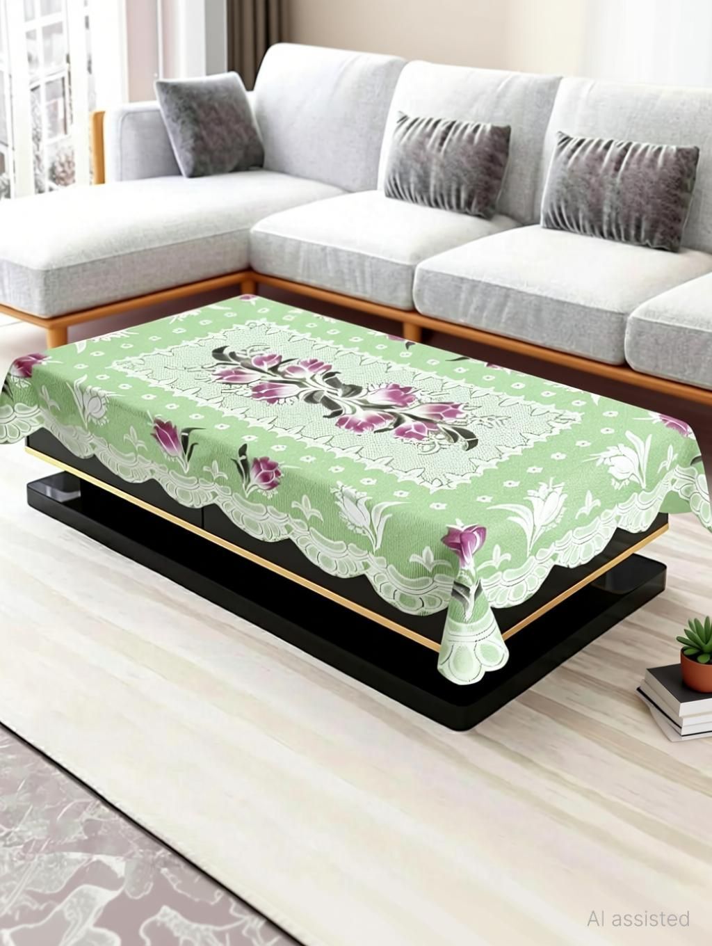dpa Cotton 4 Seater Floral Table Cover-picture-3
