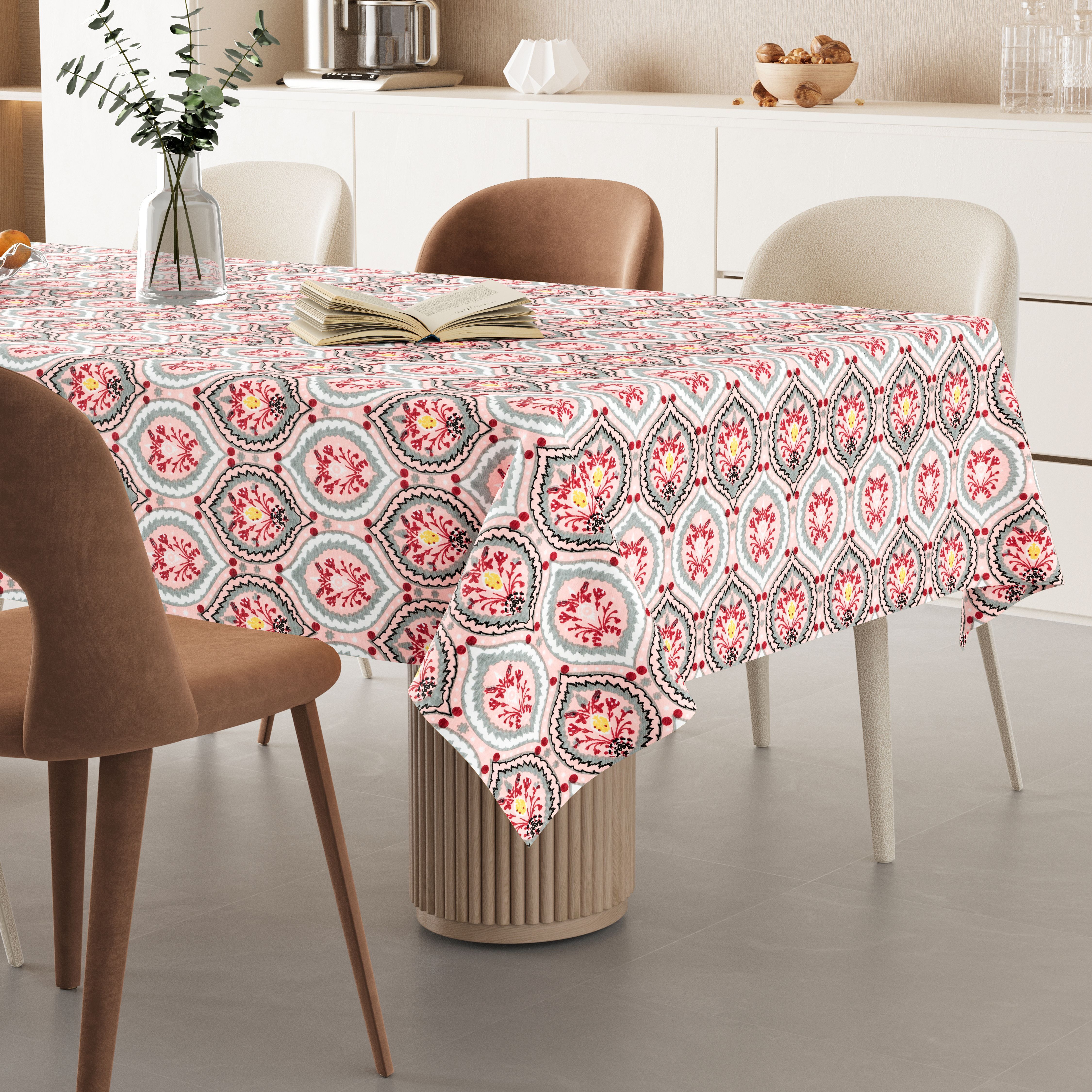 flipkart smartbuy Cotton 6 Seater Printed Table Cover-picture-44