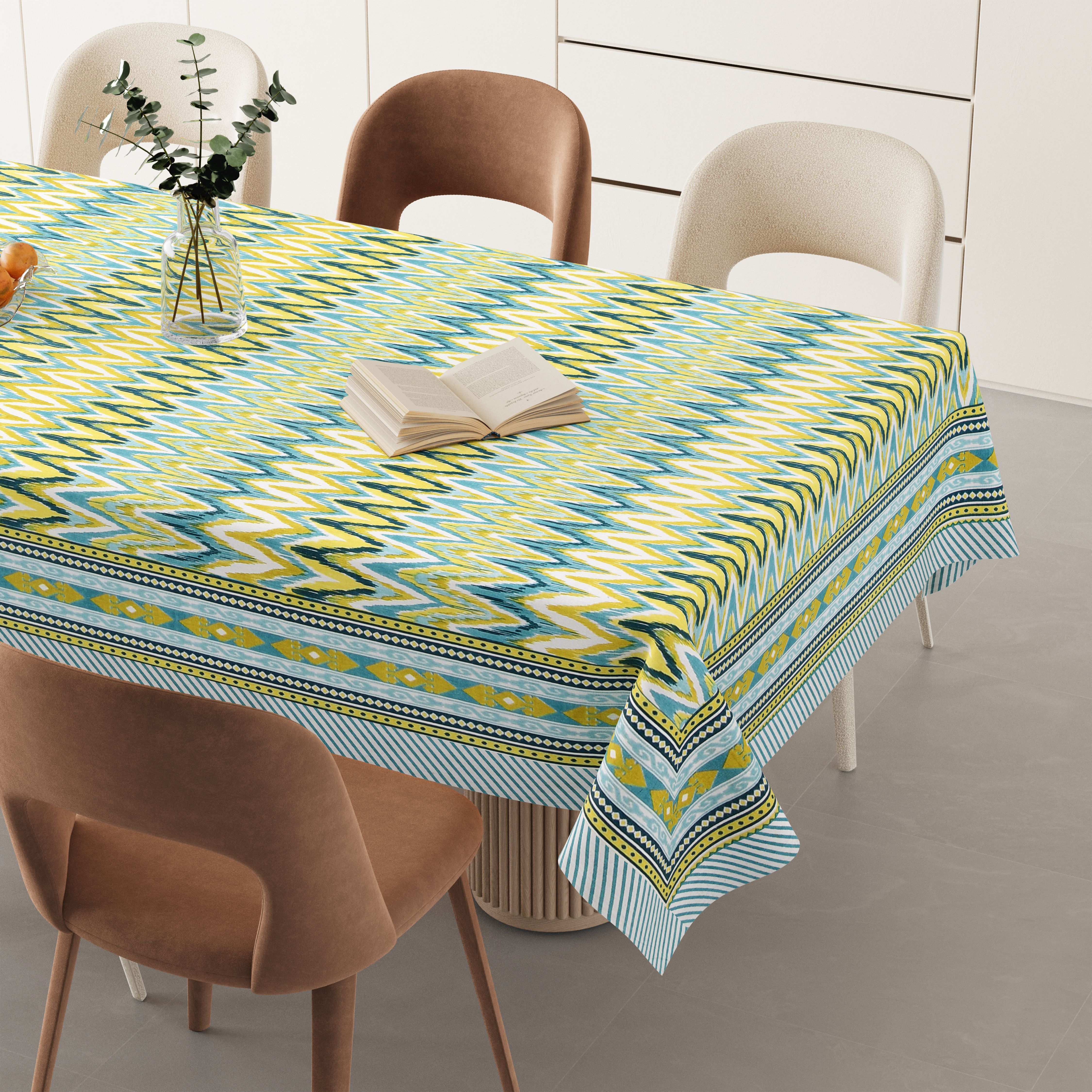 flipkart smartbuy Cotton 6 Seater Printed Table Cover-picture-21