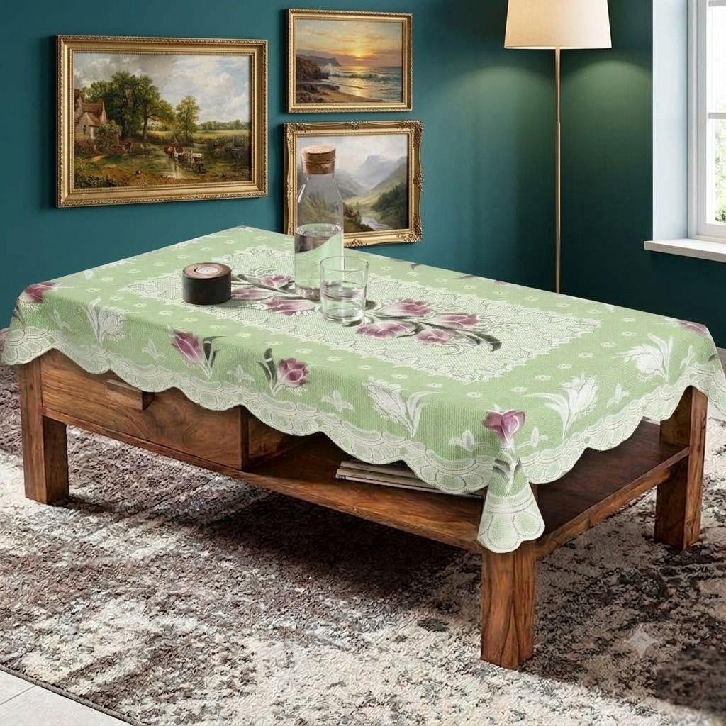 emperium world Cotton 4 Seater Floral Table Cover-picture-12