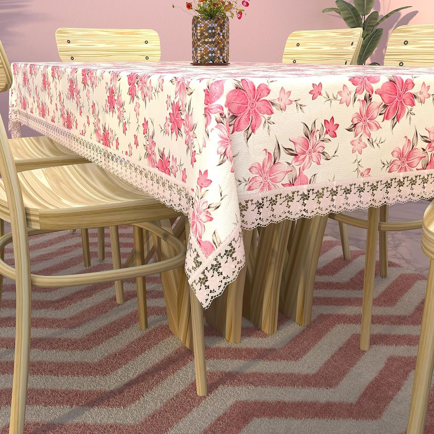 Floral, Printed 6 Seater Table Cover