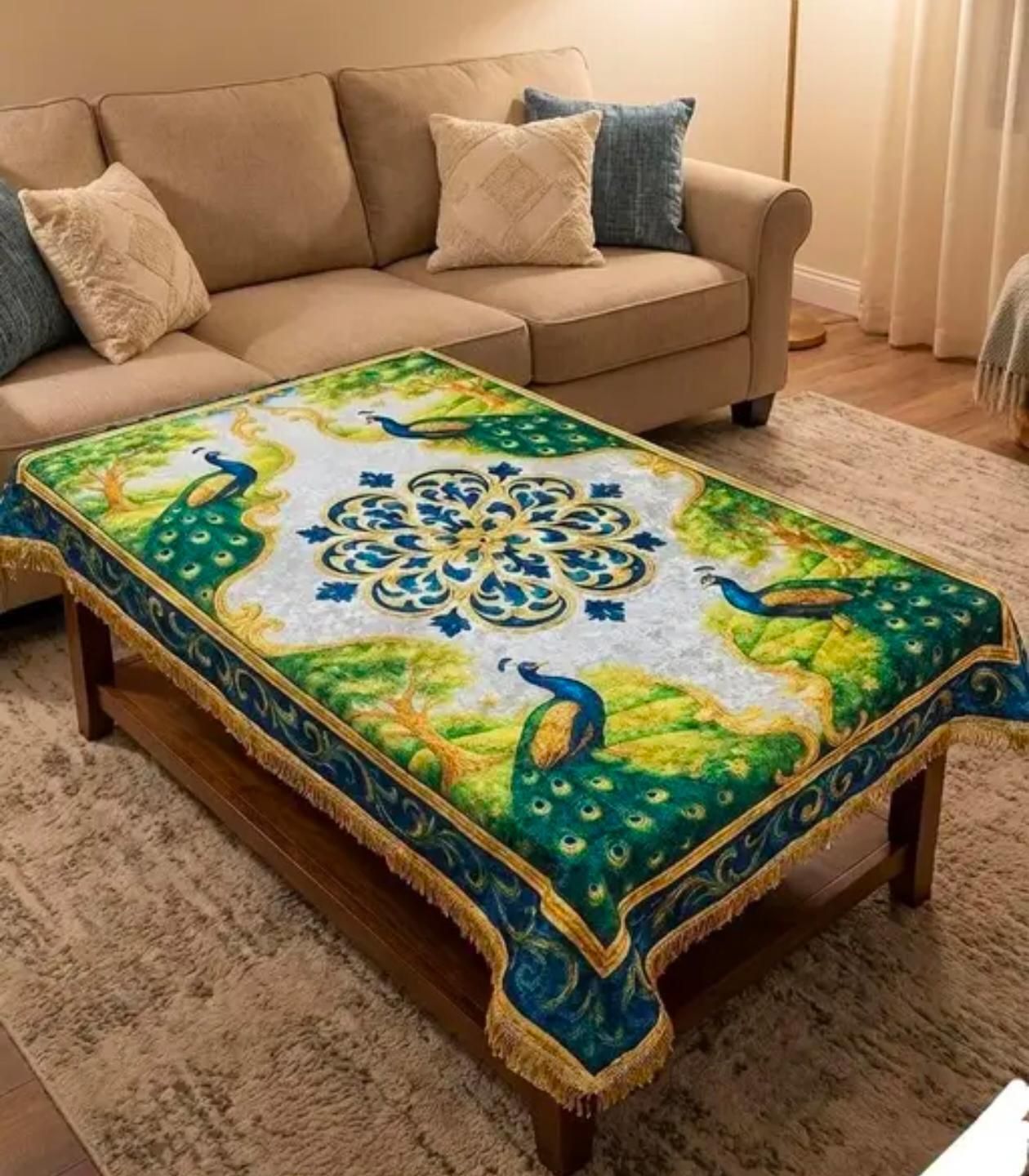 couture home Polyester 4 Seater Printed Table Cover-picture-41