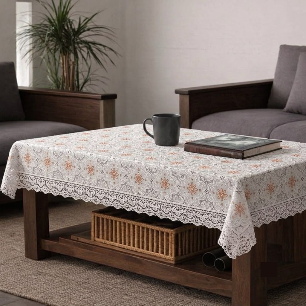 univara PVC, Satin 2 Seater Geometric, Floral Table Cover-picture-11