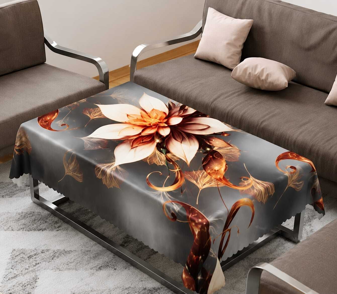 couture home Polyester 4 Seater Printed Table Cover-picture-27