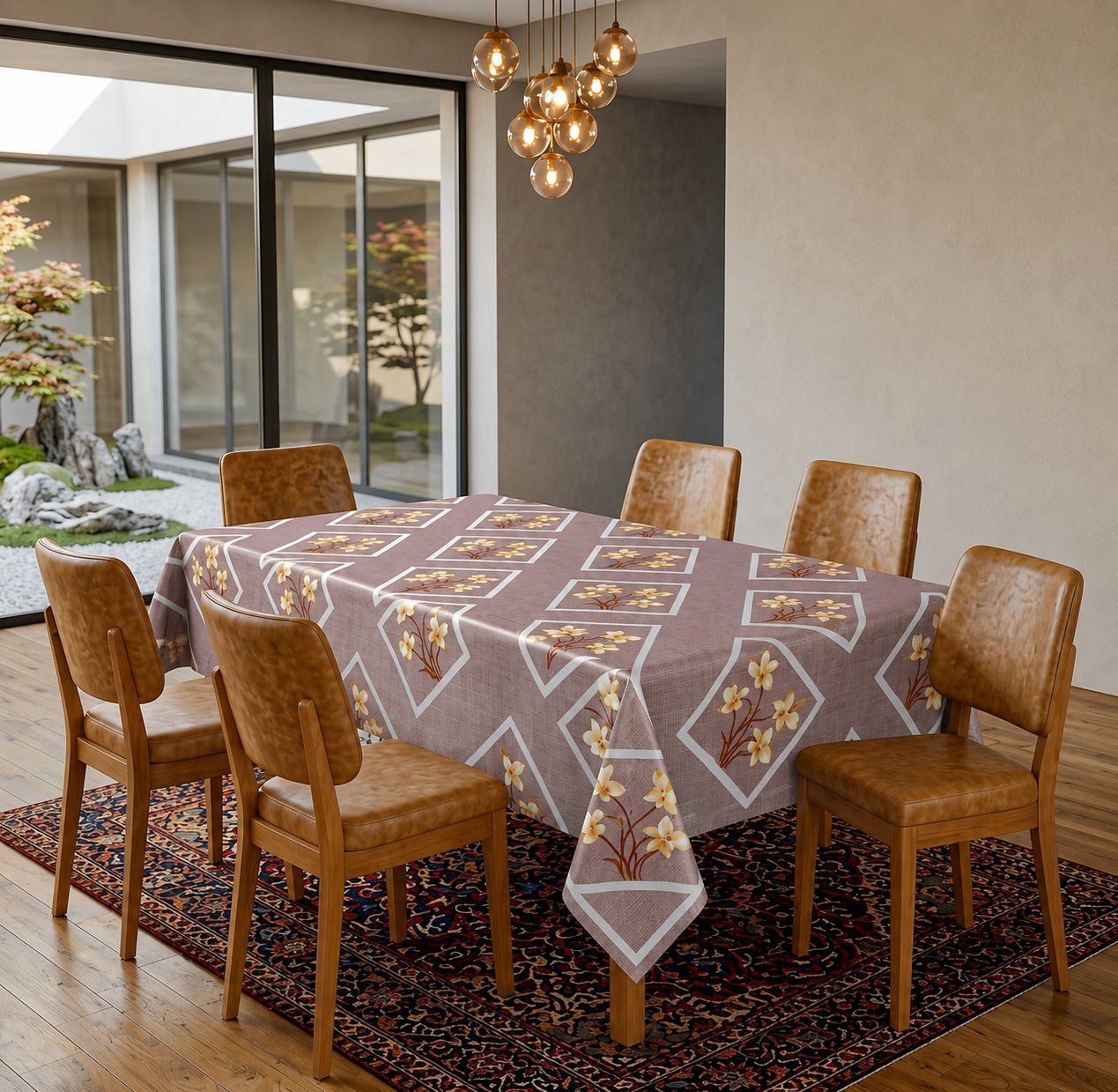 kingmatters PVC 6 Seater Printed Table Cover-picture-31