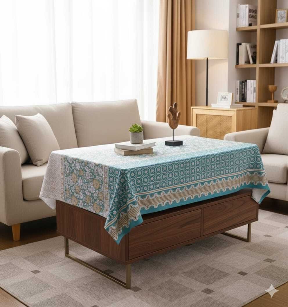 casa furnishing Floral 4 Seater Table Cover-picture-12