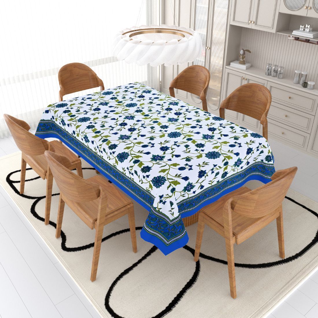 flipkart smartbuy Cotton 6 Seater Printed Table Cover-picture-20