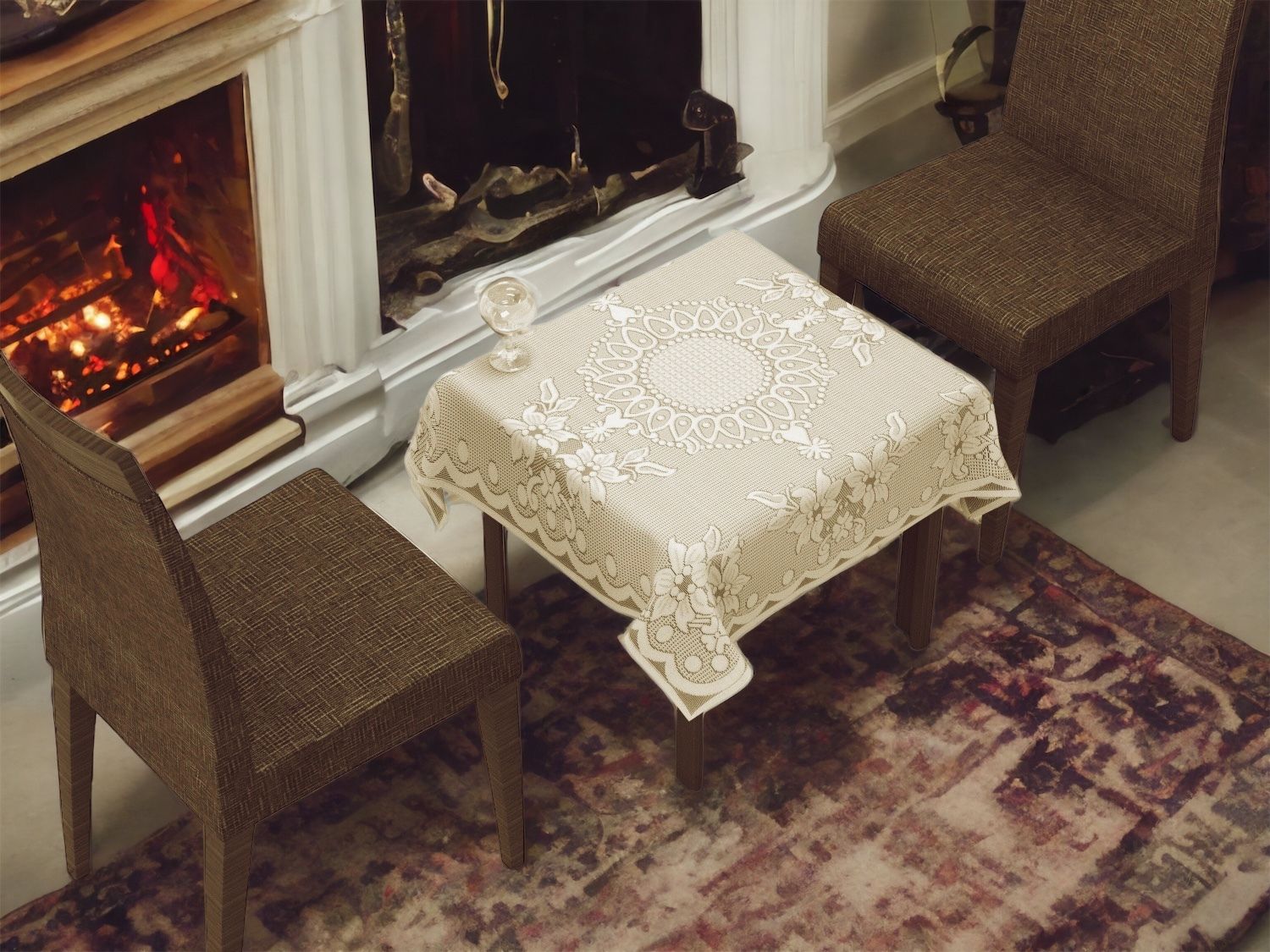 wisehome Floral 2 Seater Table Cover-picture-20
