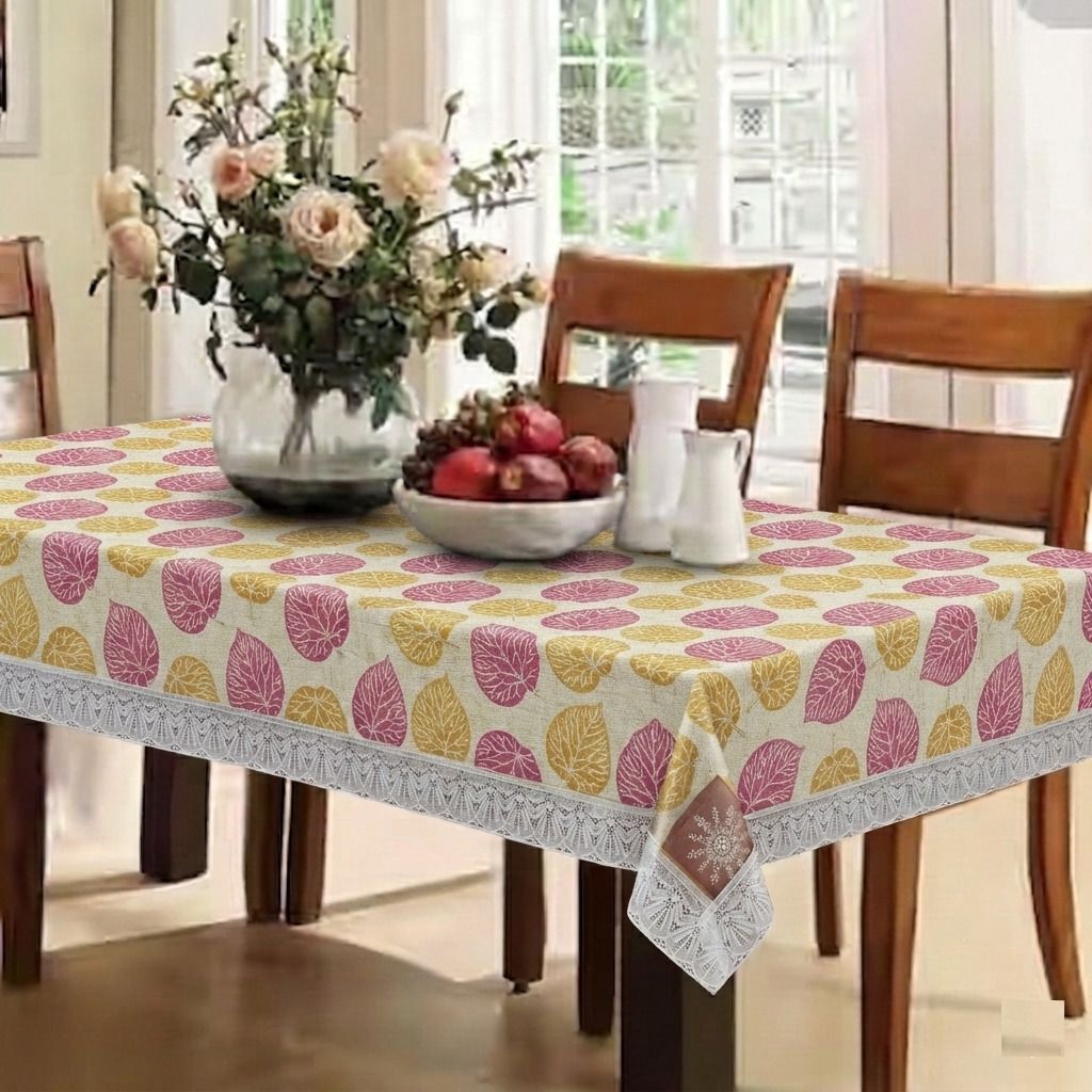 casa furnishing PVC 6 Seater Printed Table Cover-picture-3