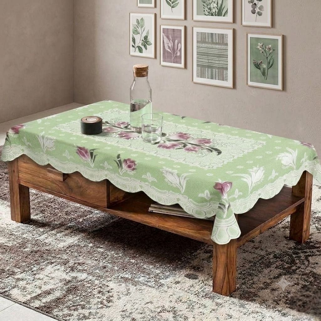 Cotton 4 Seater Floral Table Cover-image-14
