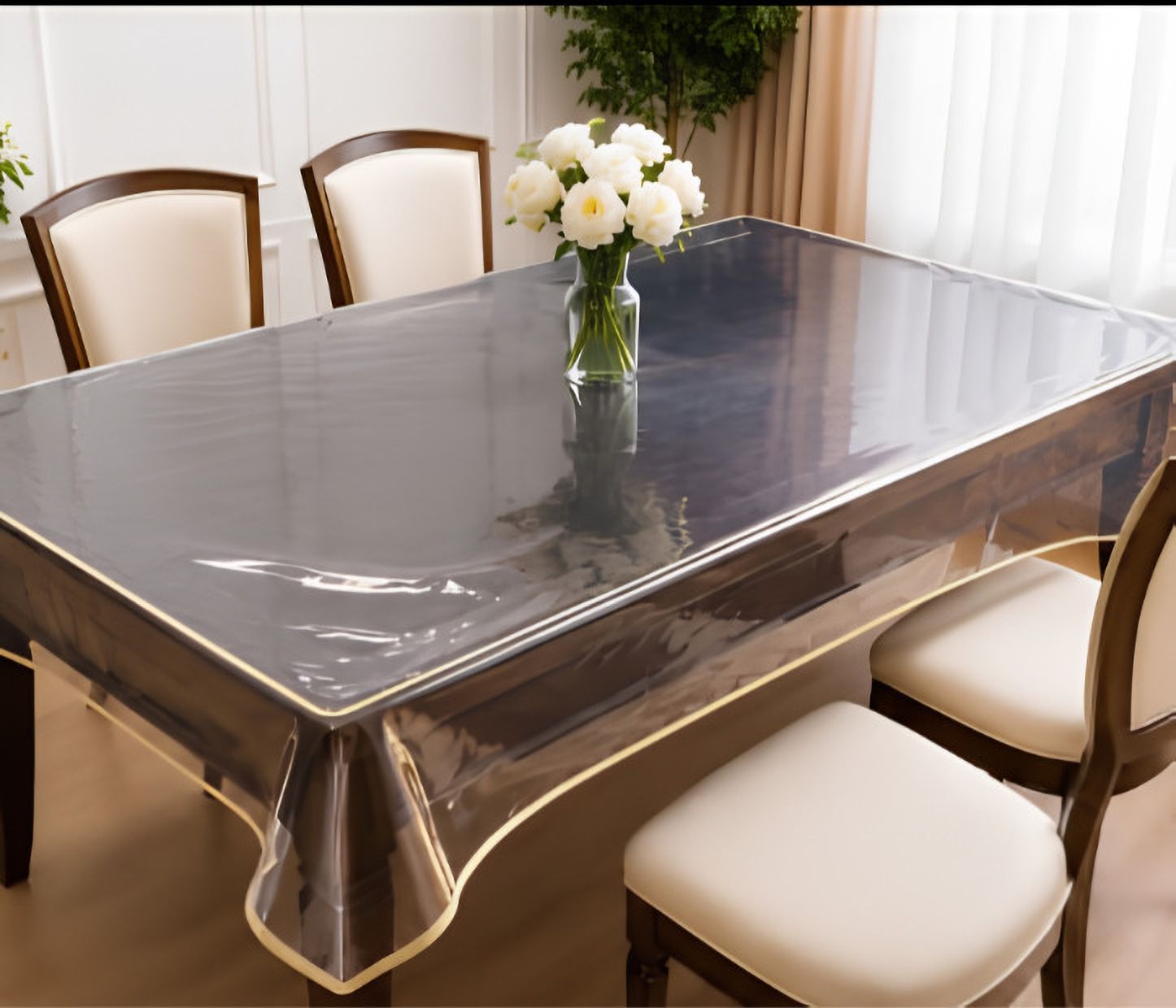 velto Plastic 4 Seater Printed Table Cover-picture-0