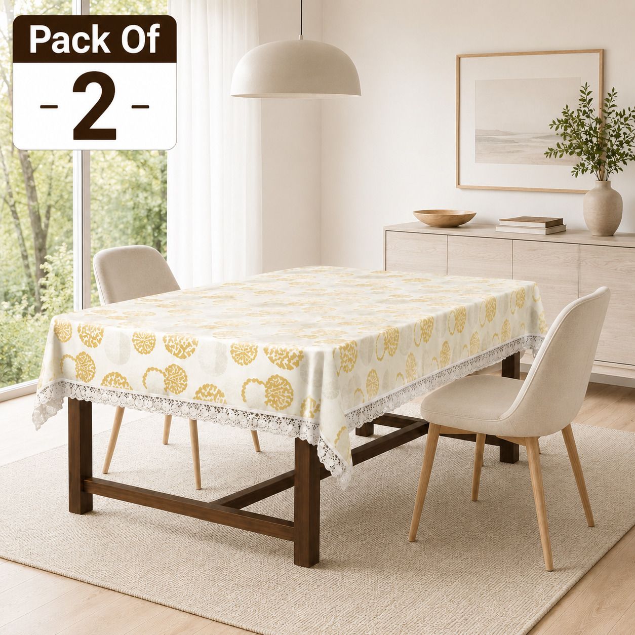 wani Plastic, PVC 4 Seater Printed Table Cover-picture-12