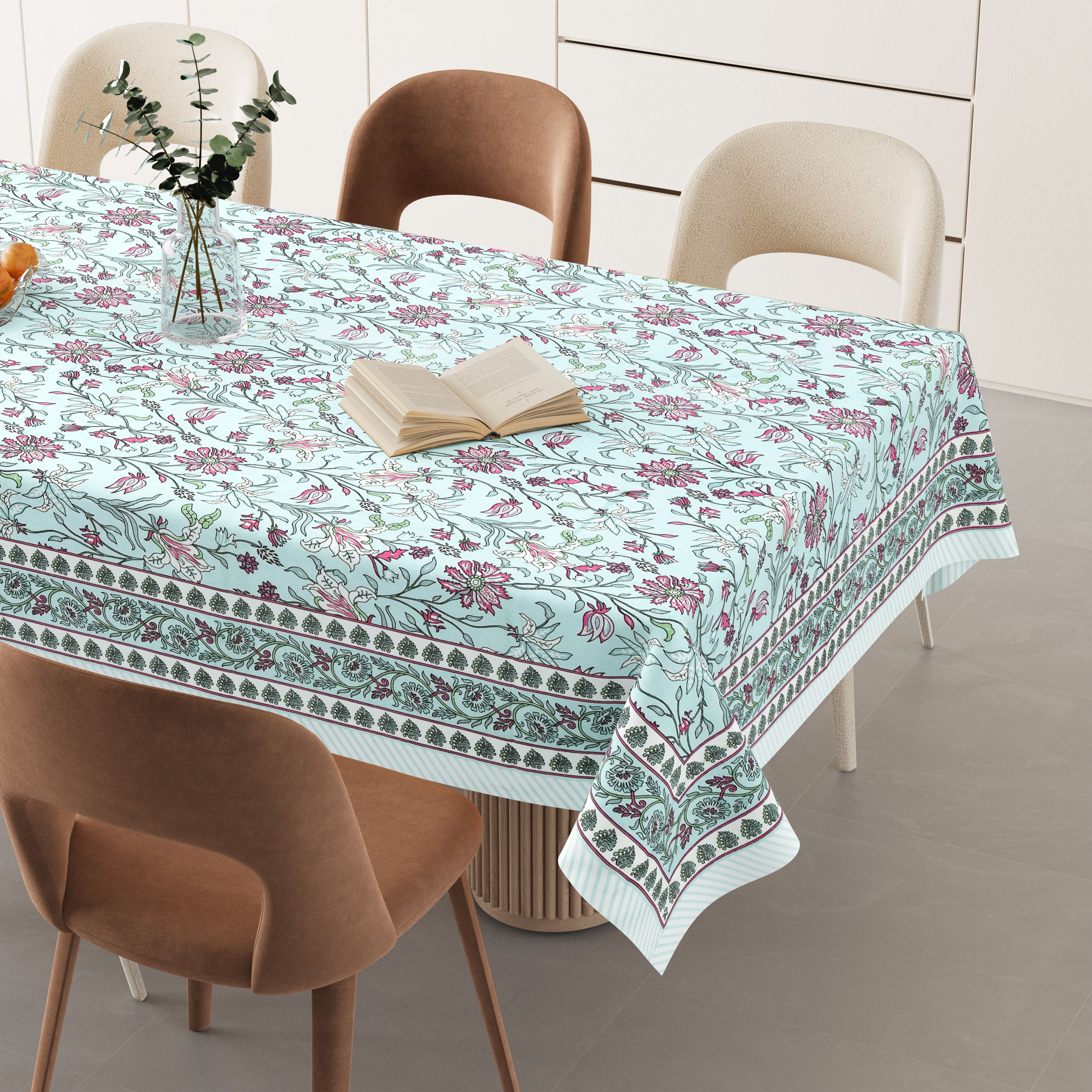 flipkart smartbuy Cotton 6 Seater Printed Table Cover-picture-40