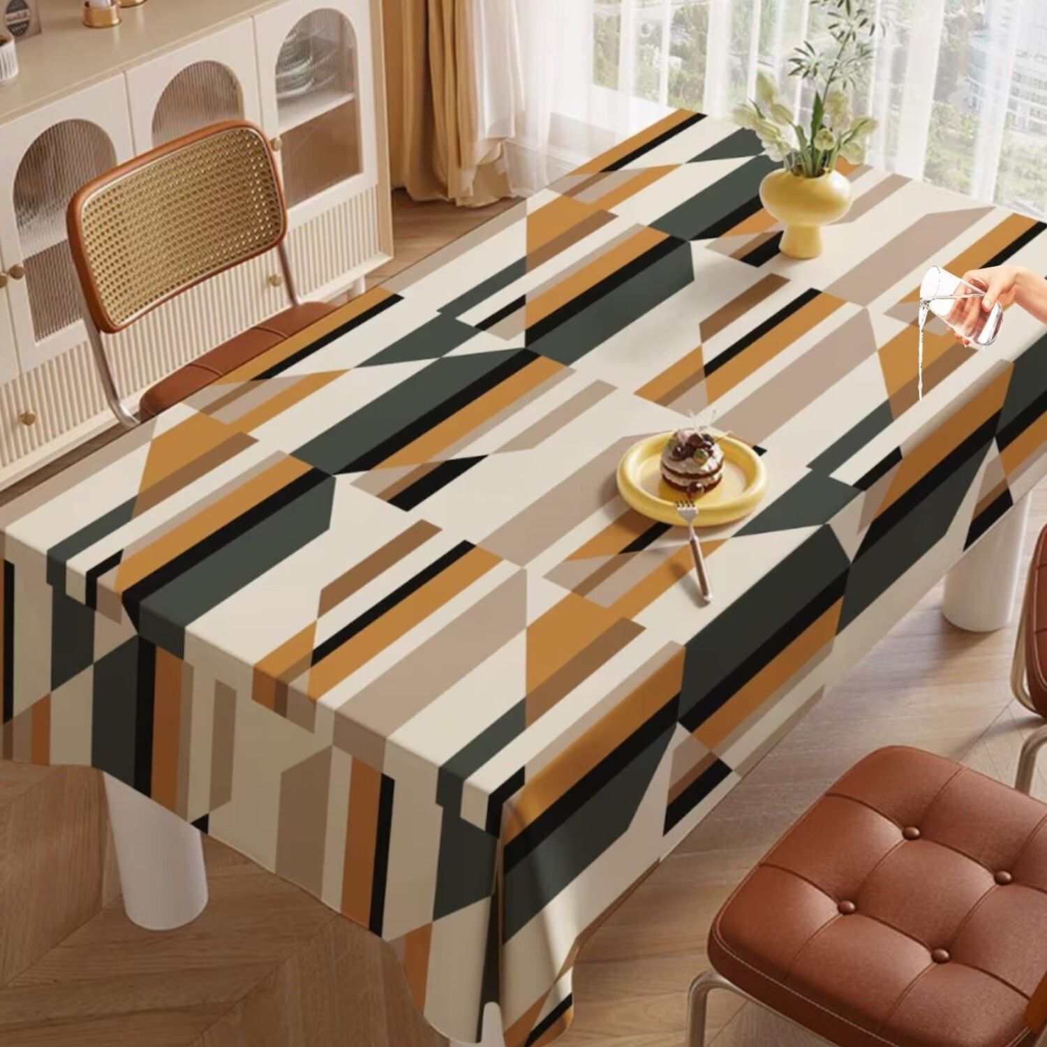 darshanam world Polyester 4 Seater Printed Table Cover-picture-15