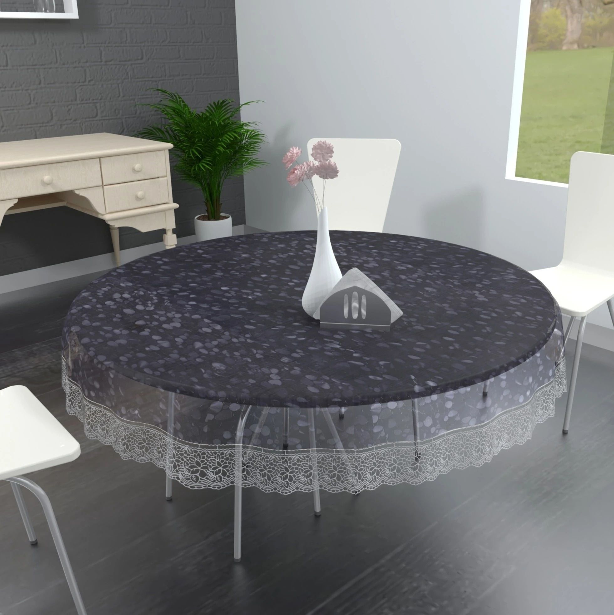 Solid 6 Seater Table Cover-image-13