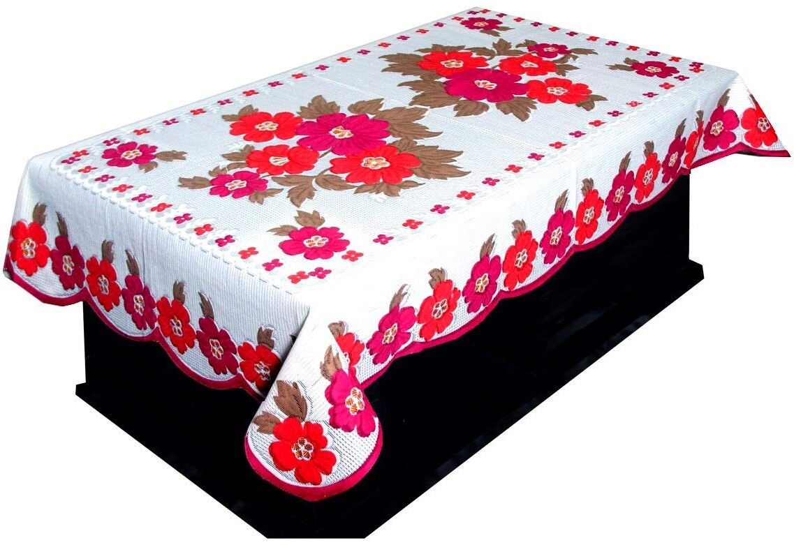 easttardomm Cotton 4 Seater Floral Table Cover-picture-30