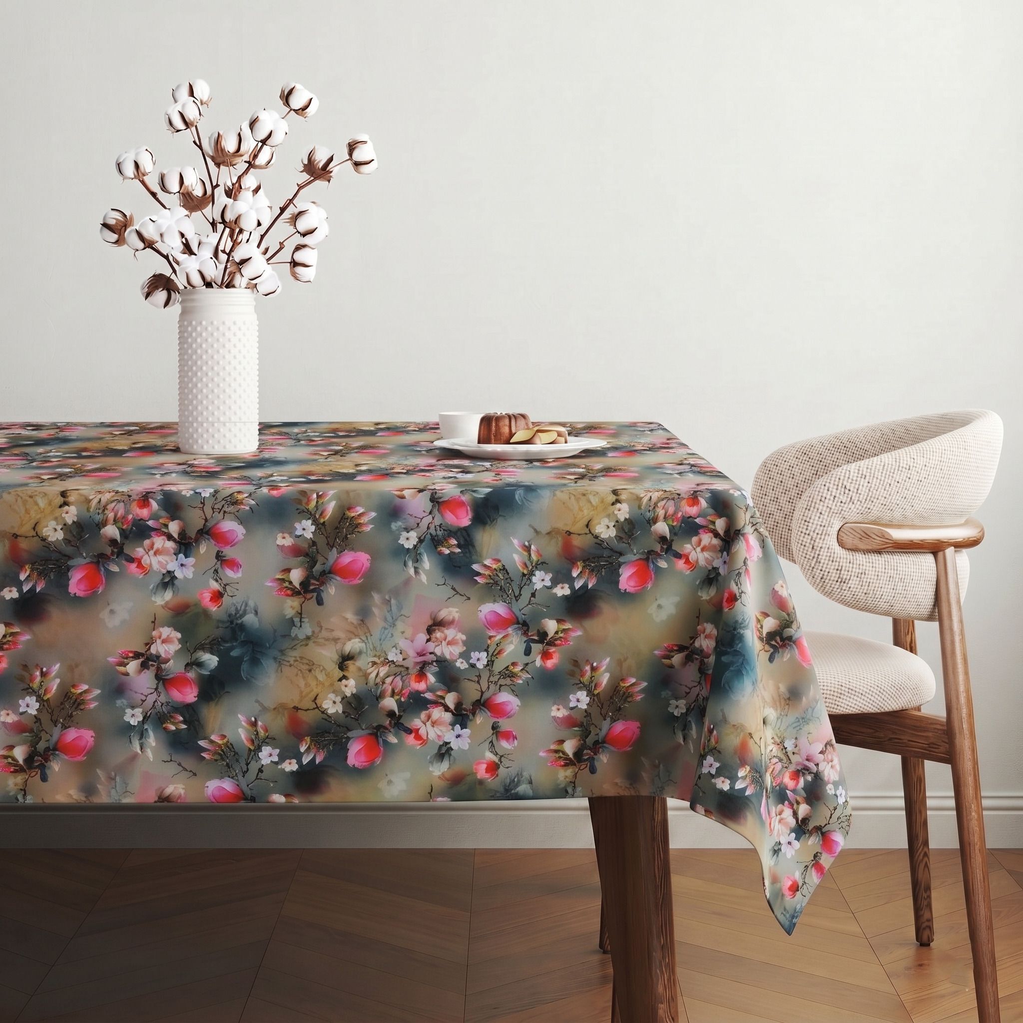 hovenza PVC 4 Seater Floral Table Cover-picture-5
