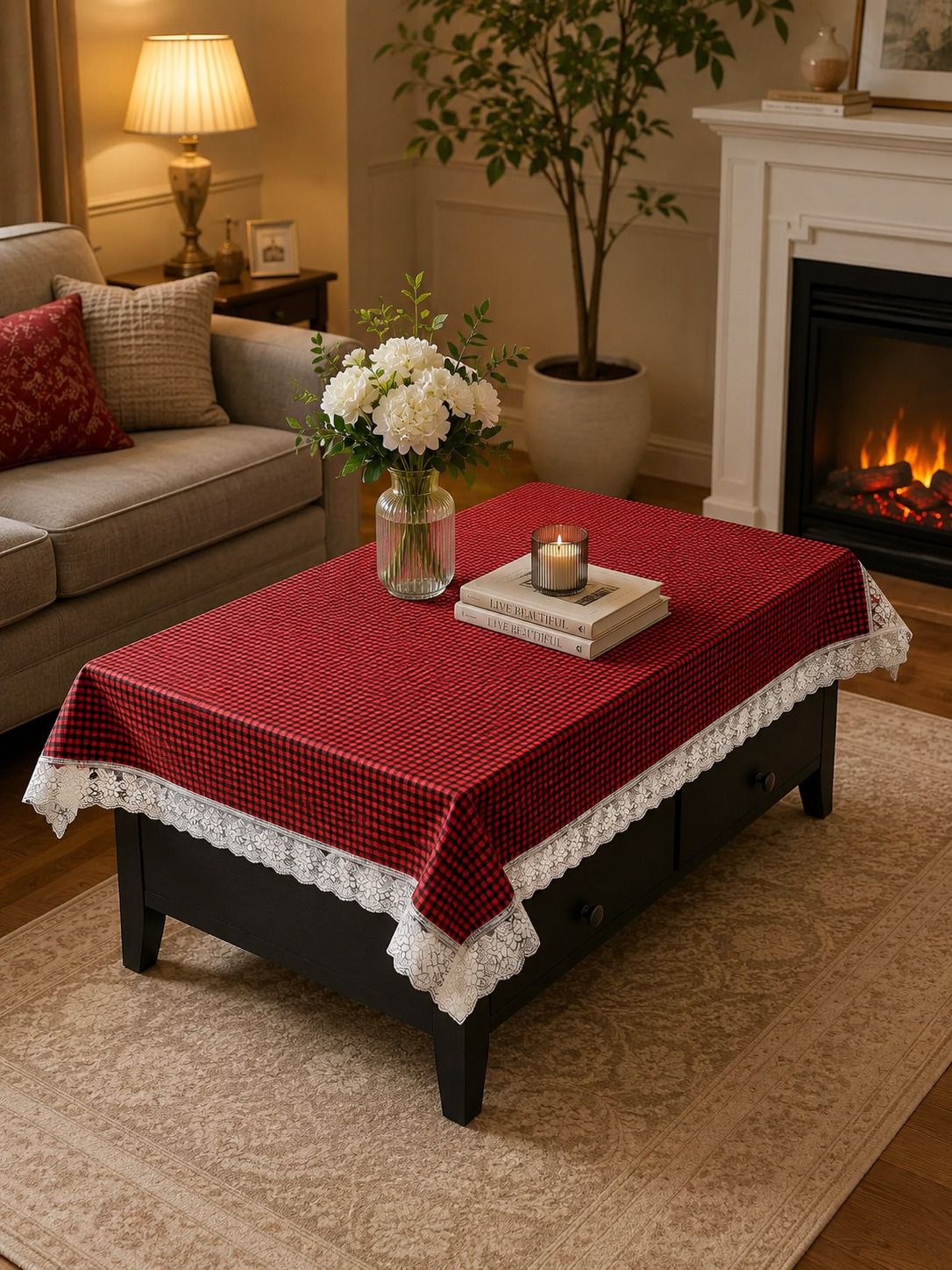 hd Plastic 4 Seater Solid Table Cover-picture-10