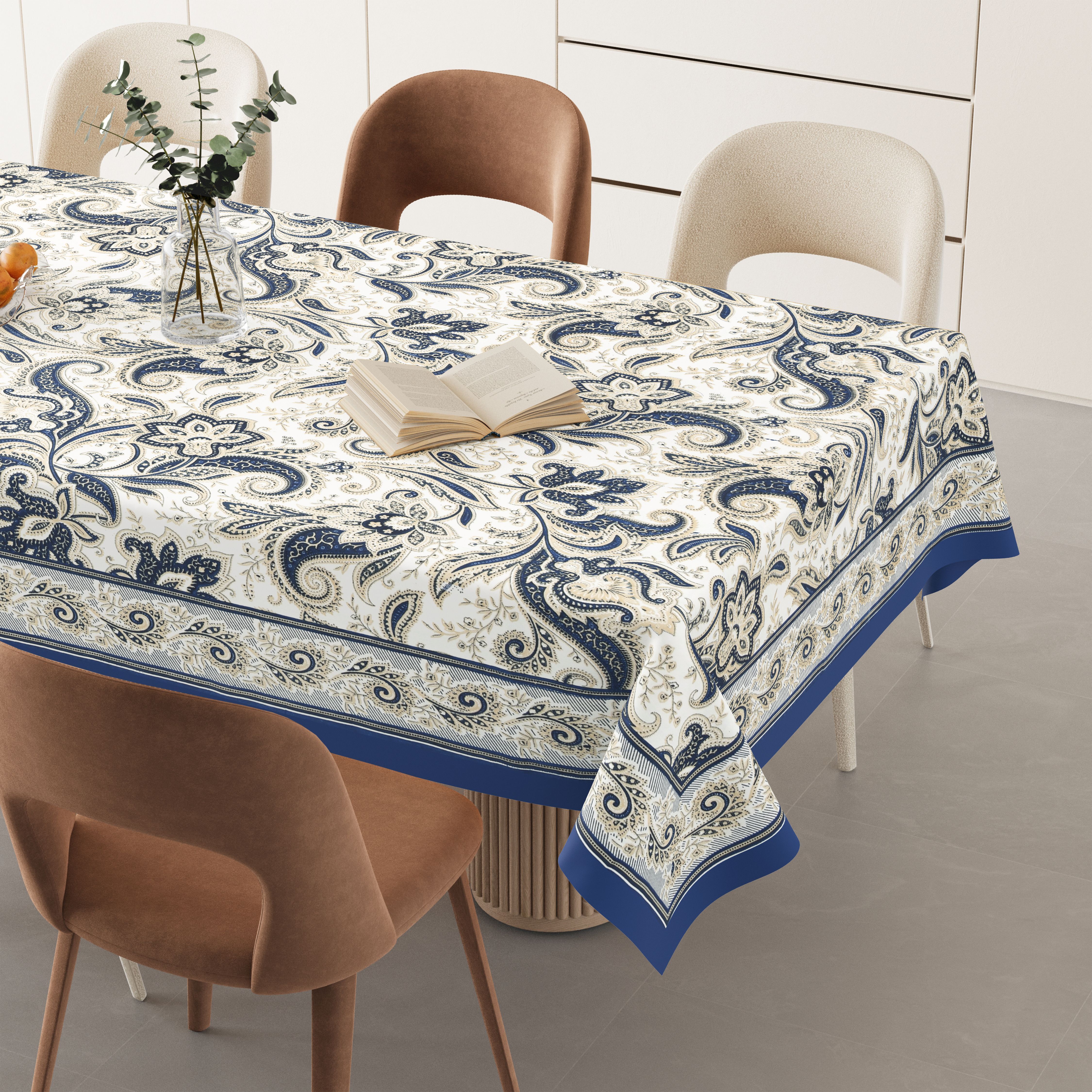 flipkart smartbuy Cotton 6 Seater Printed Table Cover-picture-27
