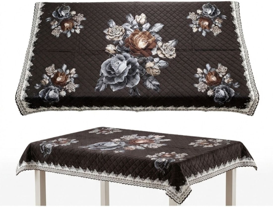 flavio interiors Cotton 4 Seater Geometric Table Cover-picture-13