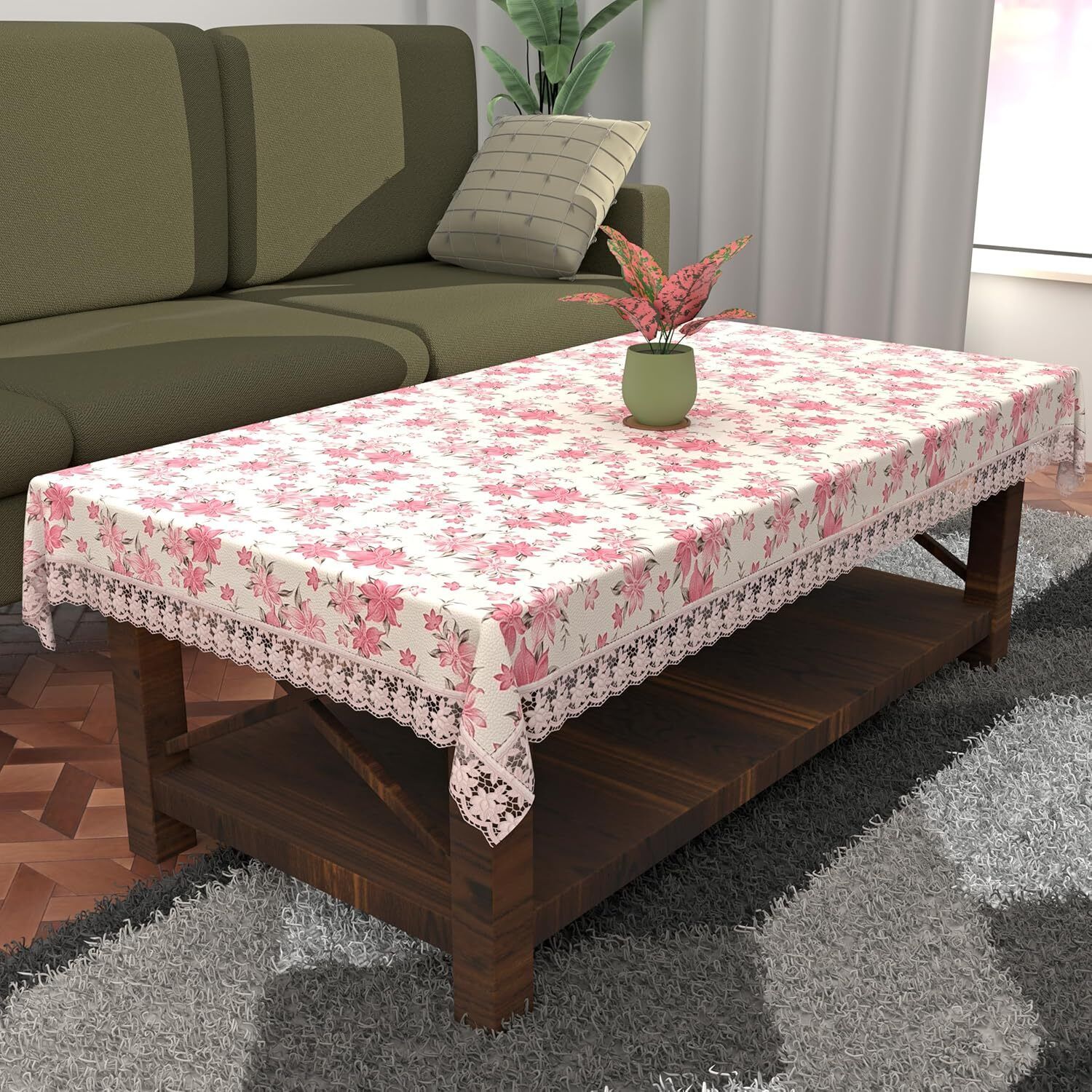 zitin Floral, Printed 2 Seater Table Cover-picture-27