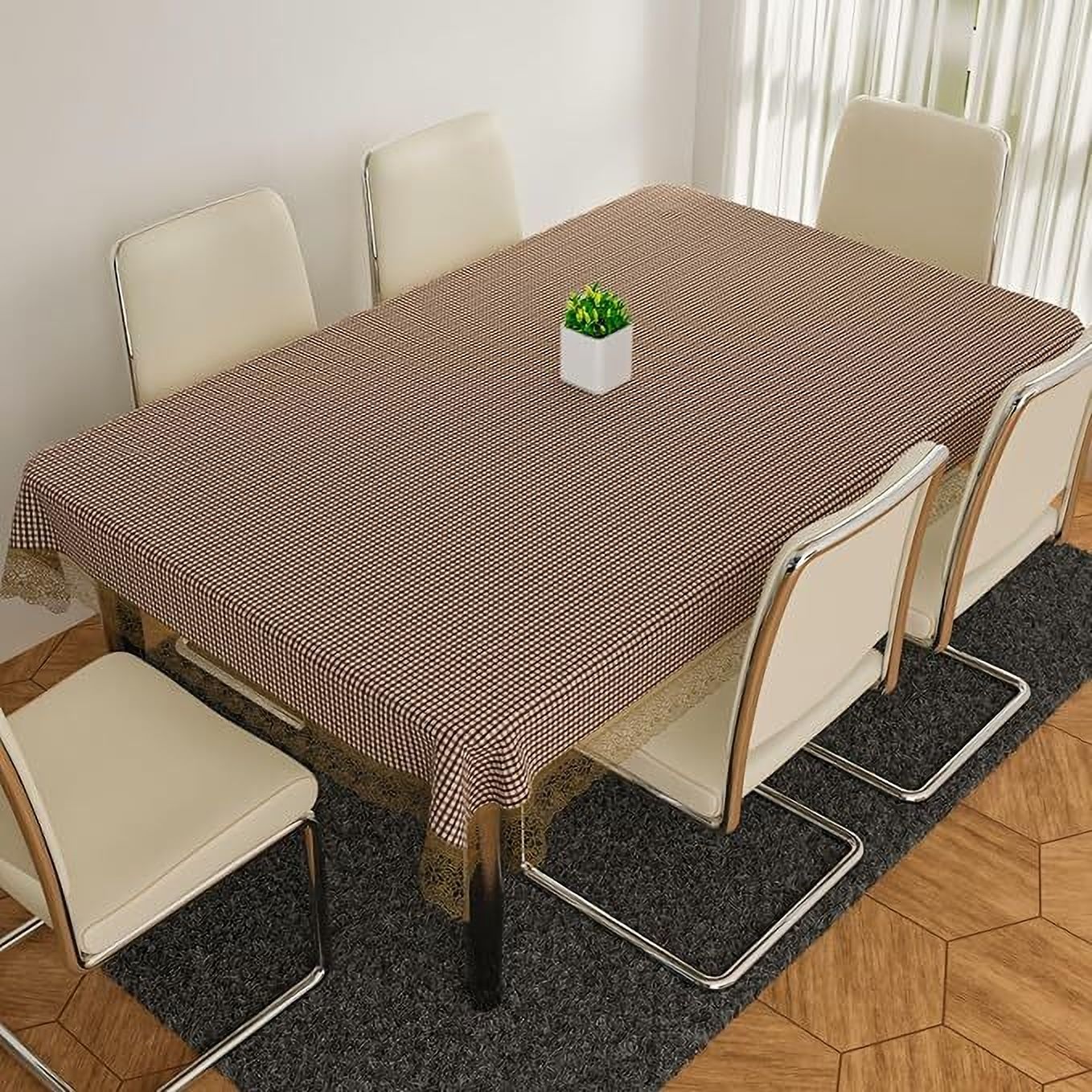 casa furnishing Floral 6 Seater Table Cover-picture-25