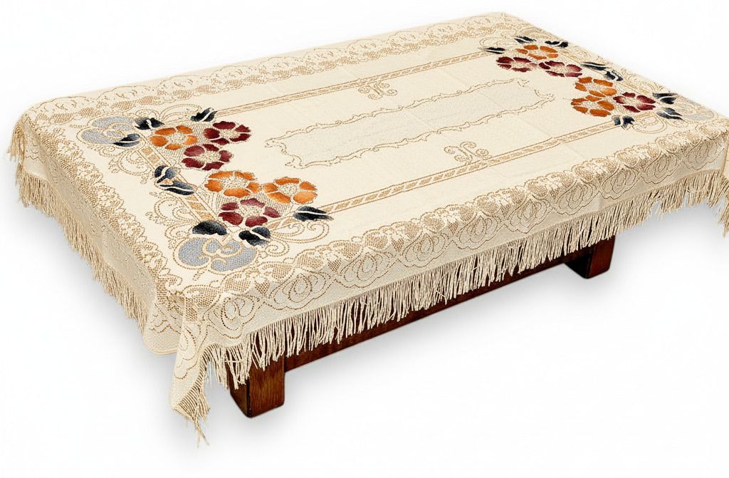 ryka Cotton 4 Seater Embroidered Table Cover-picture-24