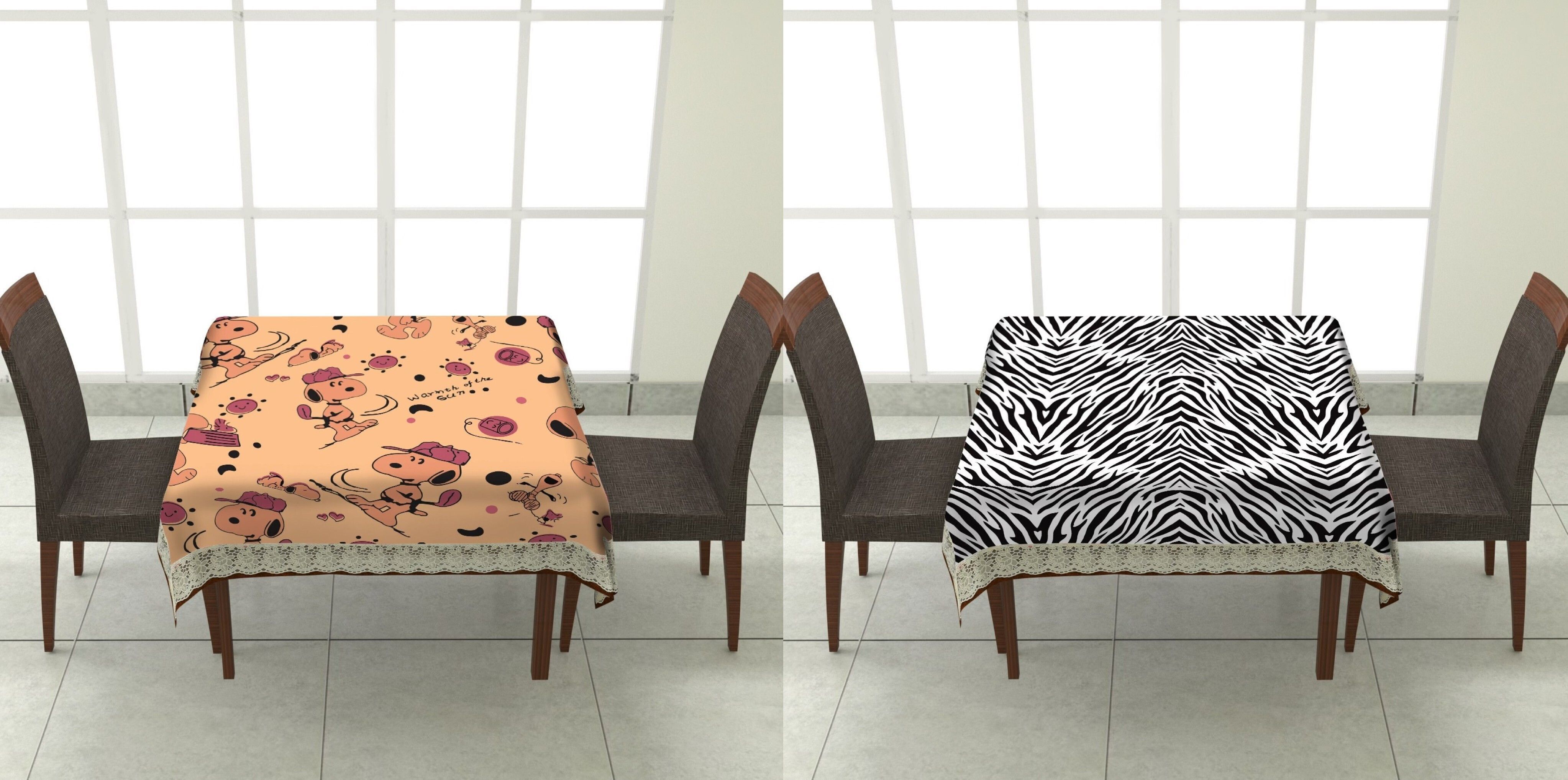 thanesh PVC 2 Seater Printed Table Cover-picture-48