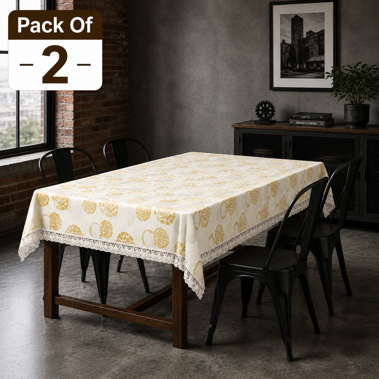 wani Plastic, PVC 4 Seater Floral Table Cover-picture-17