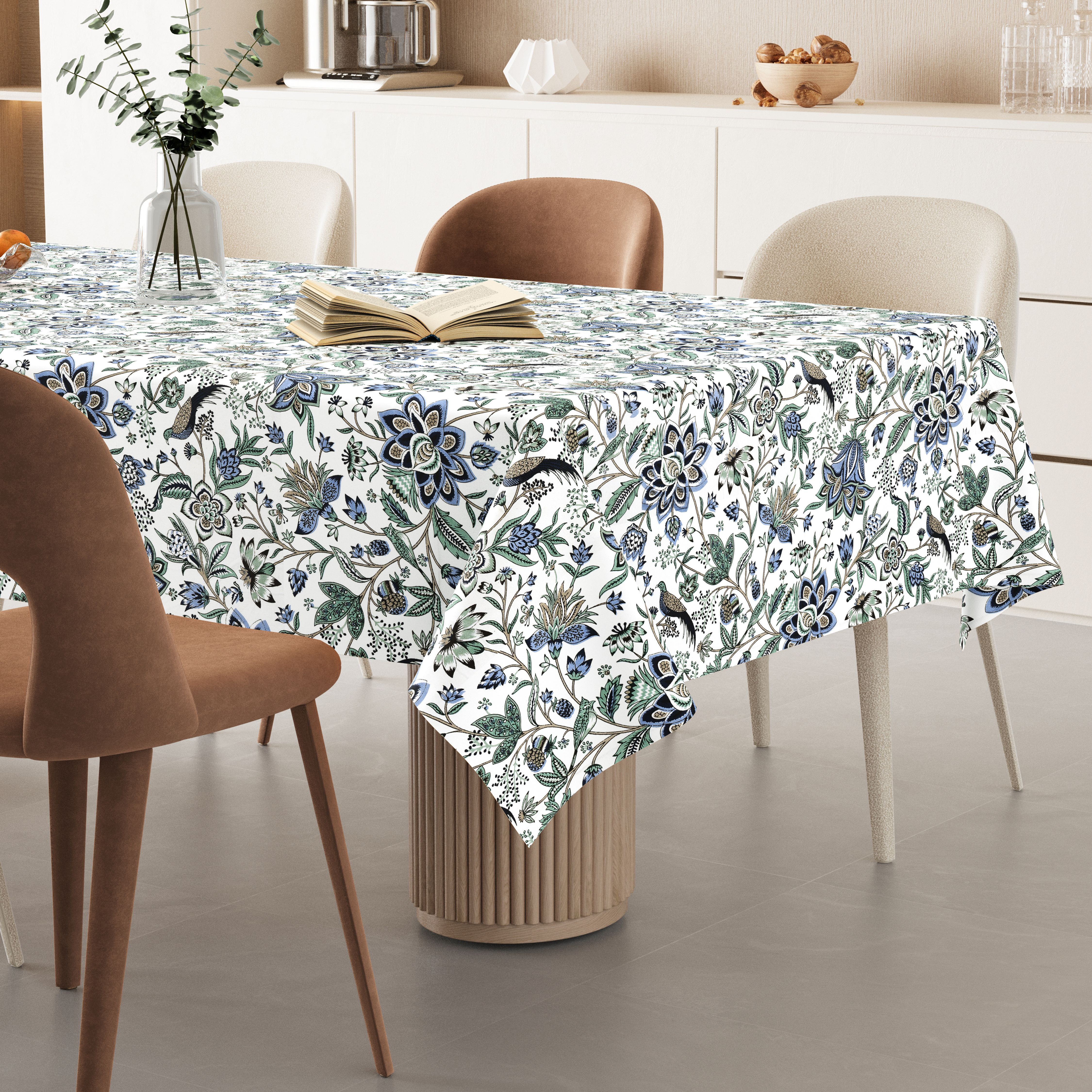 flipkart smartbuy Cotton 6 Seater Printed Table Cover-picture-21