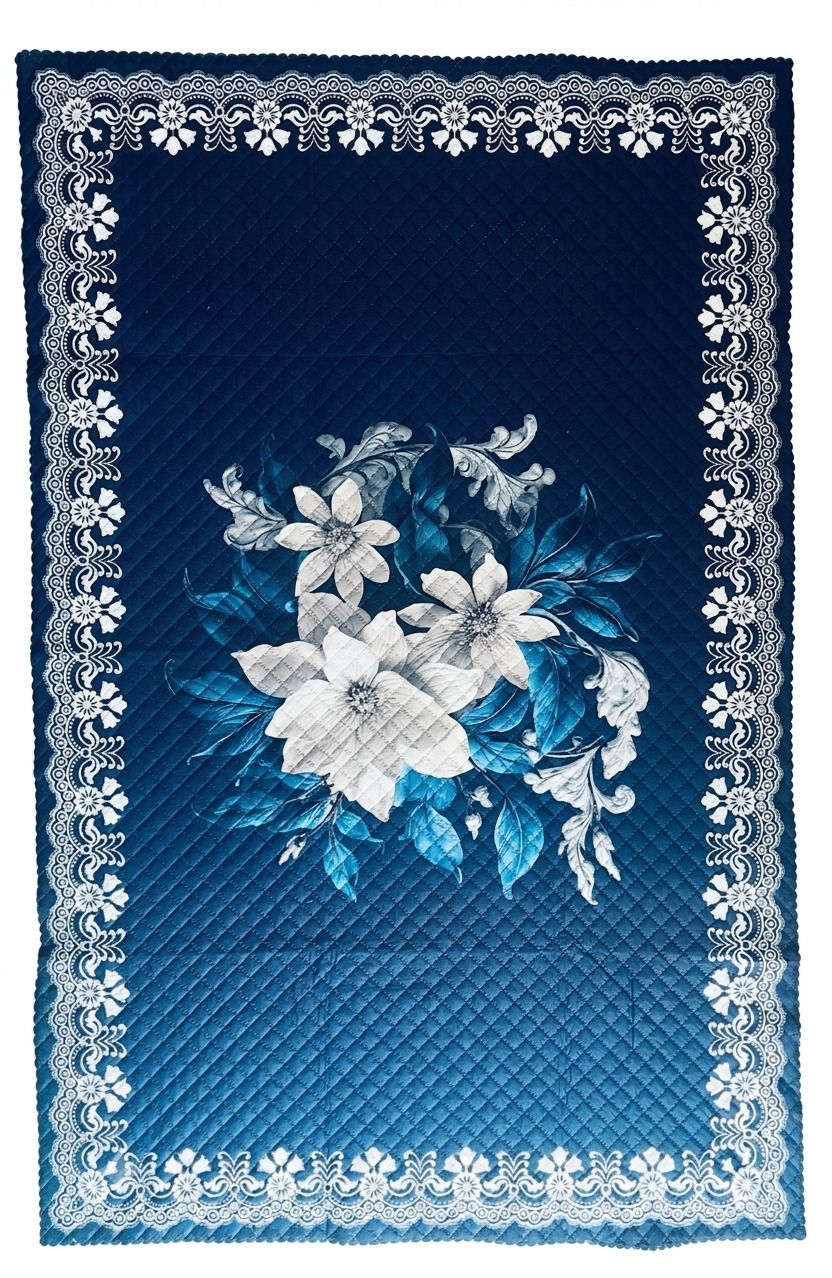easttardomm Velvet 6 Seater Printed Table Cover-picture-22