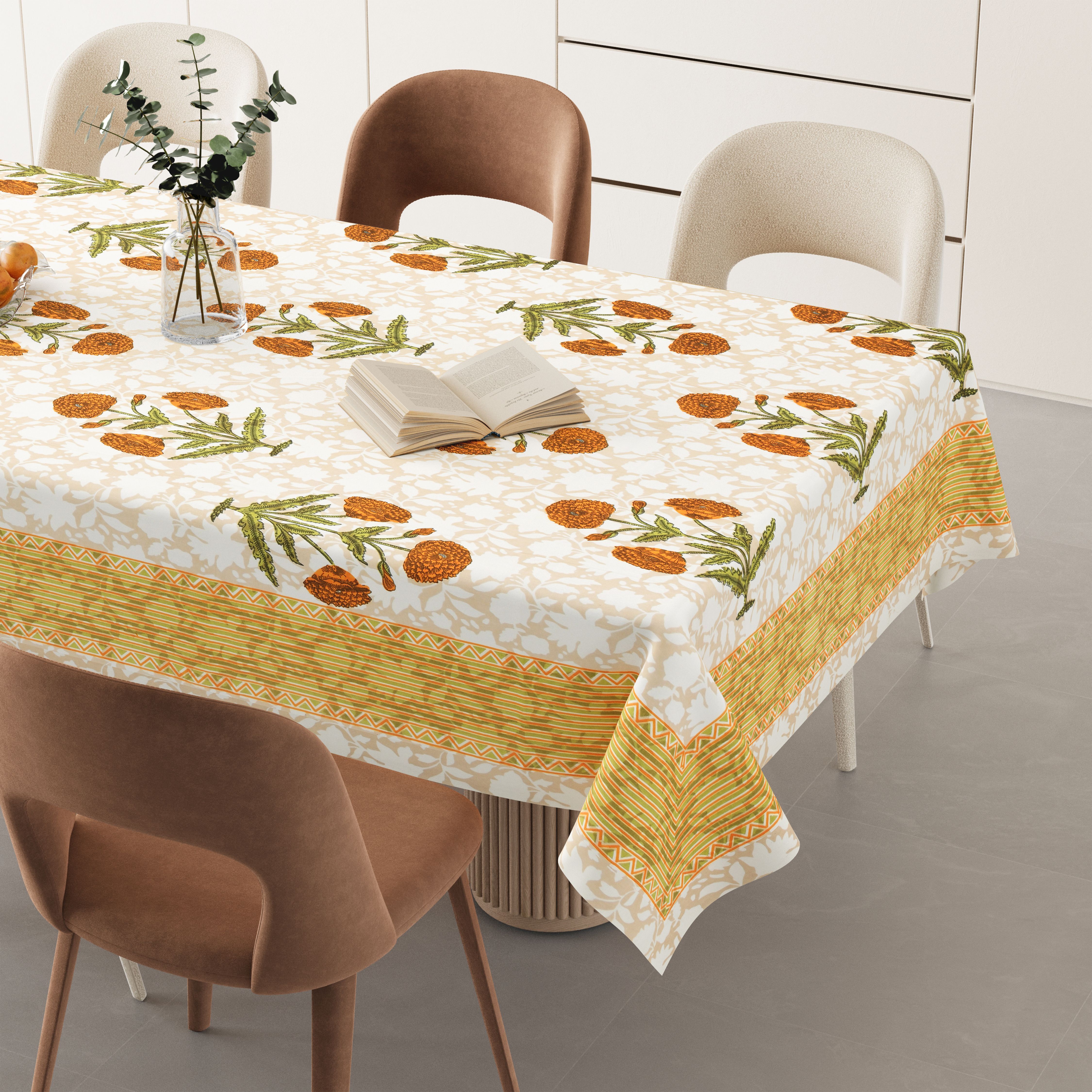 flipkart smartbuy Cotton 6 Seater Printed Table Cover-picture-20