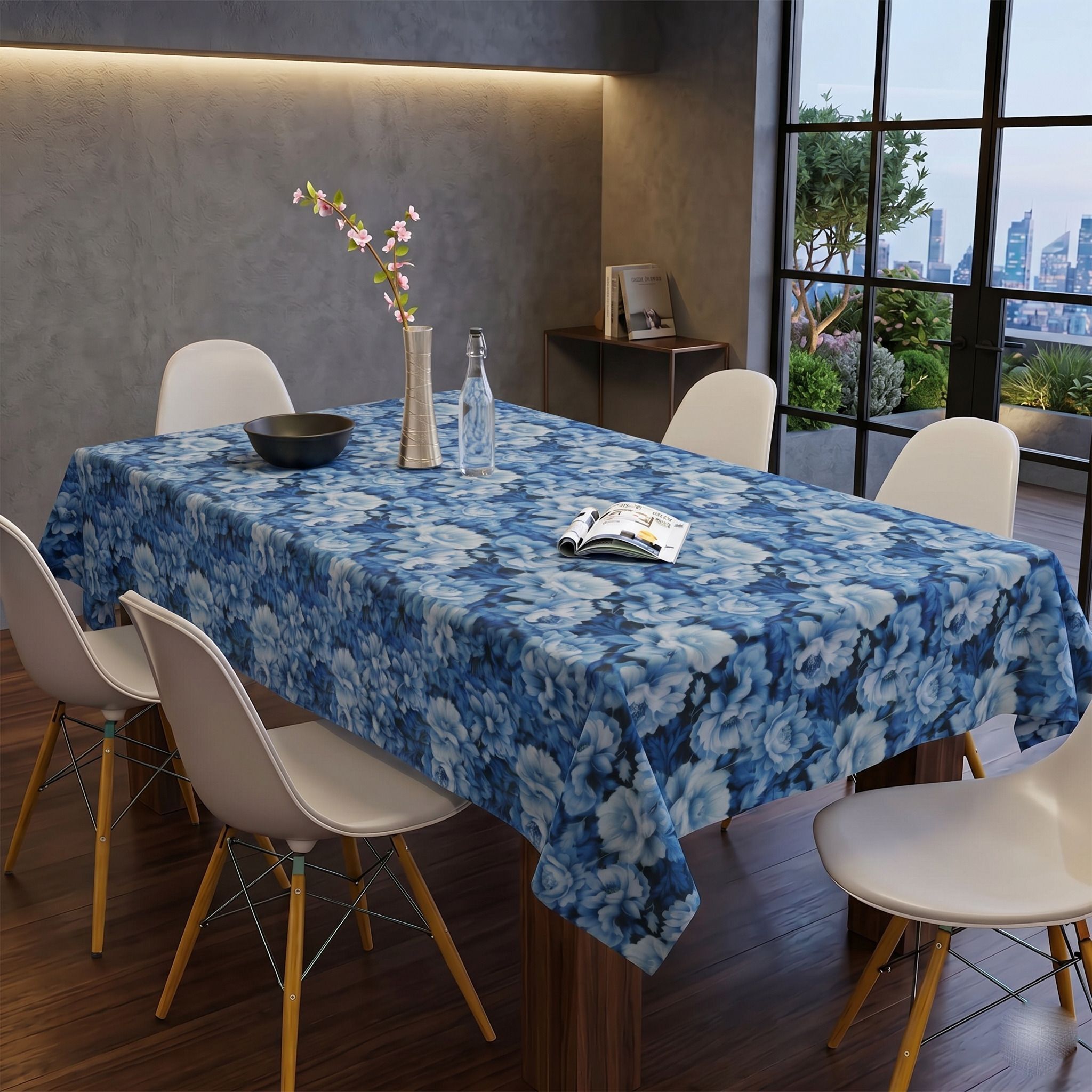 hovenza PVC 4 Seater Floral Table Cover-picture-6