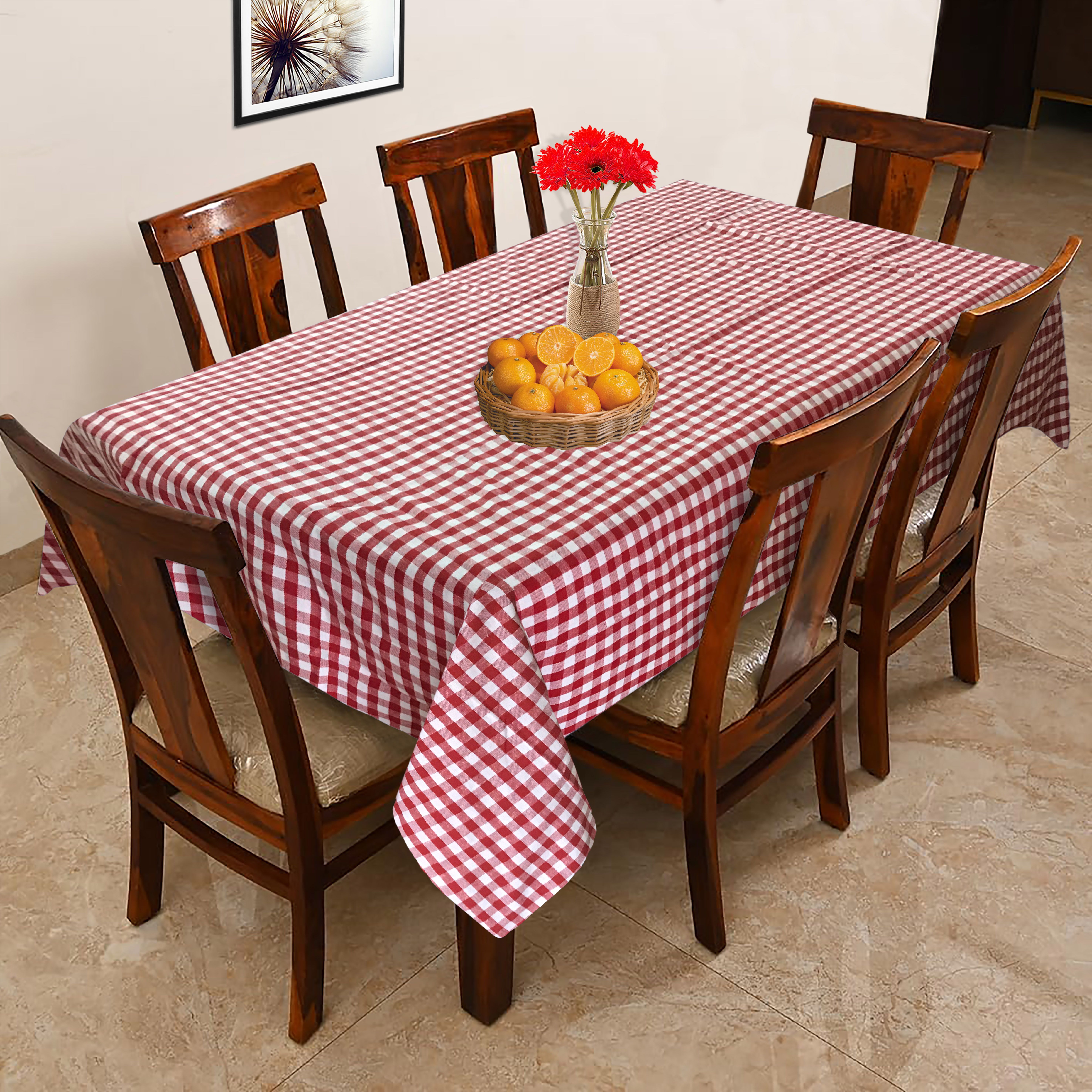 oasis Checkered 6 Seater Table Cover-picture-29