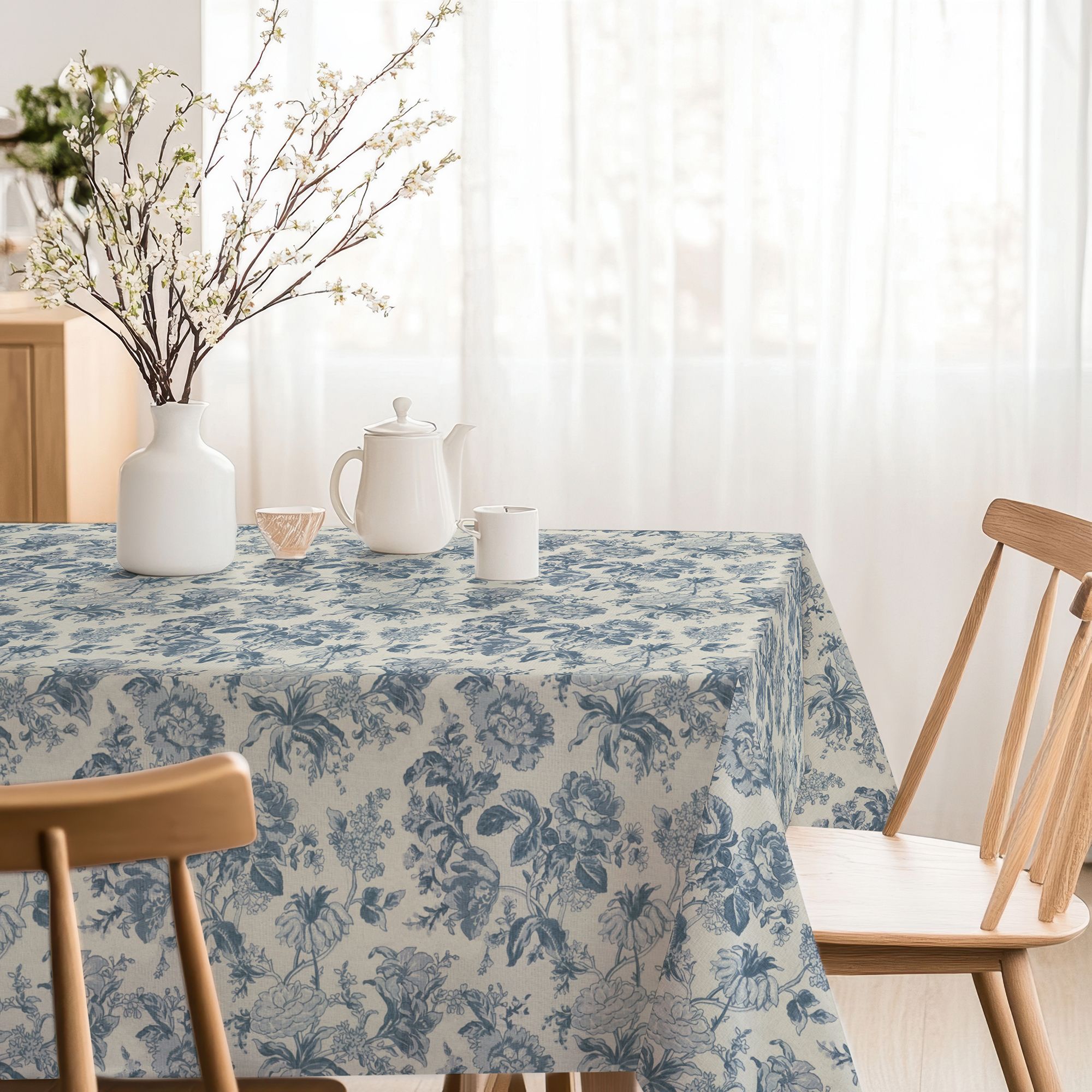 rhome Cotton 4 Seater Floral Table Cover-picture-25