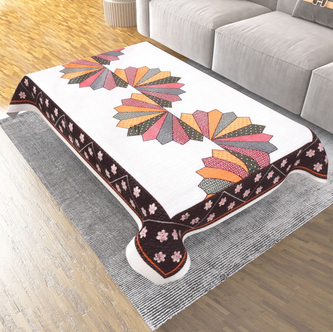 casa furnishing Printed, Floral 4 Seater Table Cover-picture-19