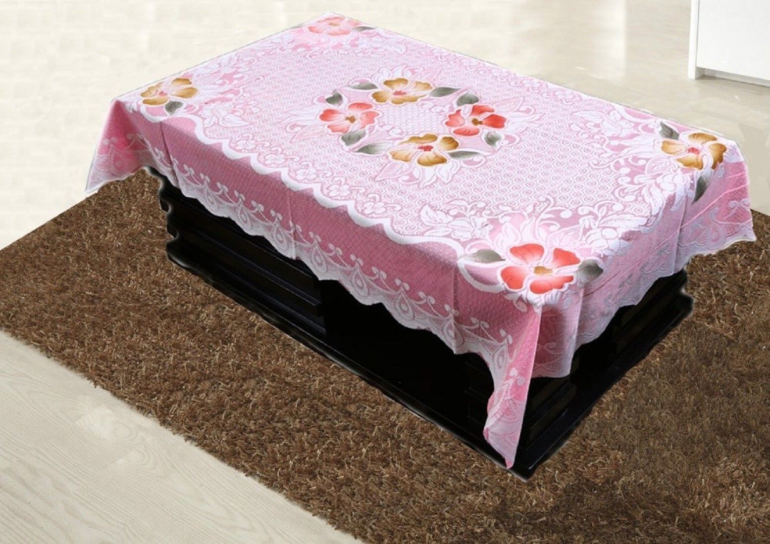 casa furnishing Floral 4 Seater Table Cover-picture-26