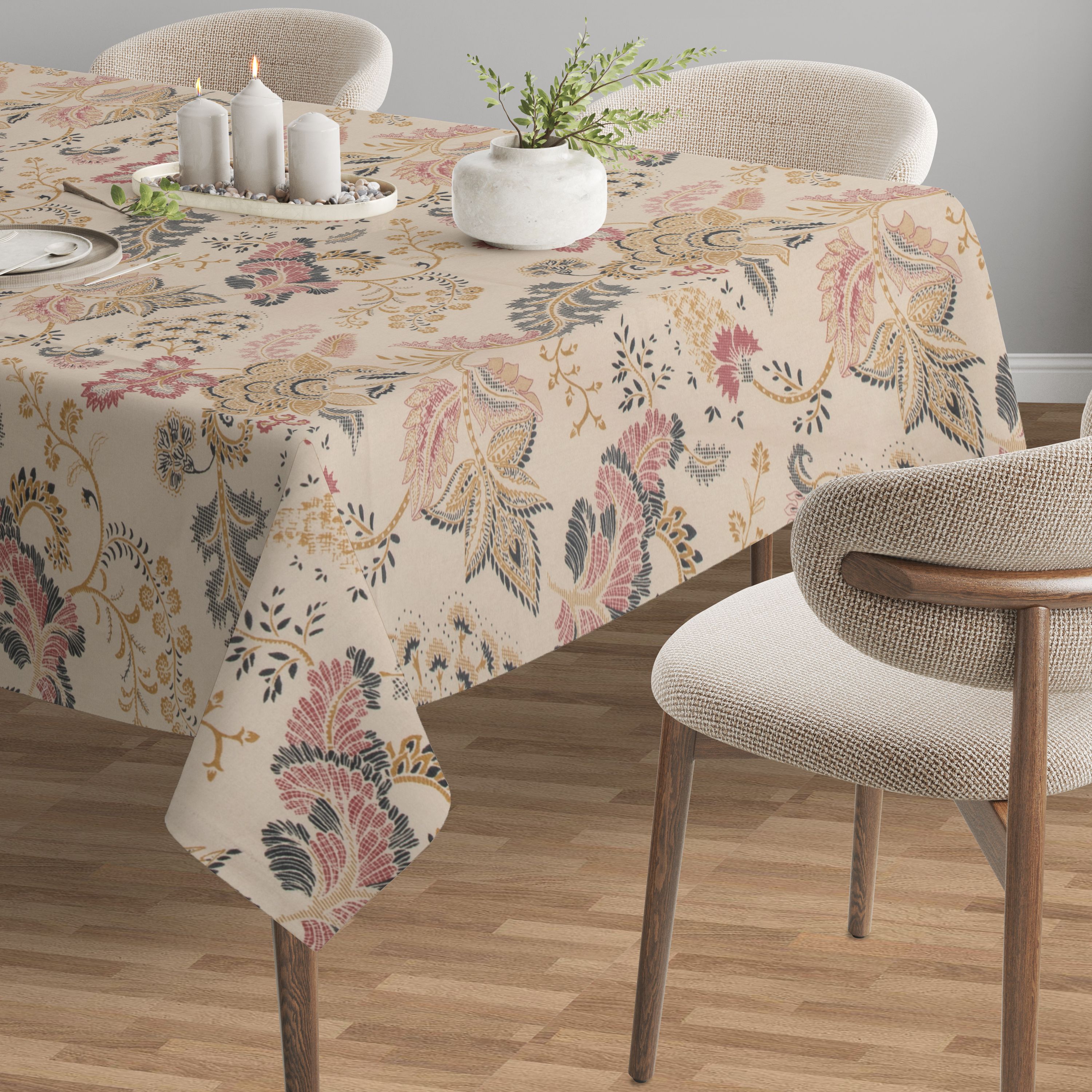 rhome Cotton 8 Seater Floral Table Cover-picture-46