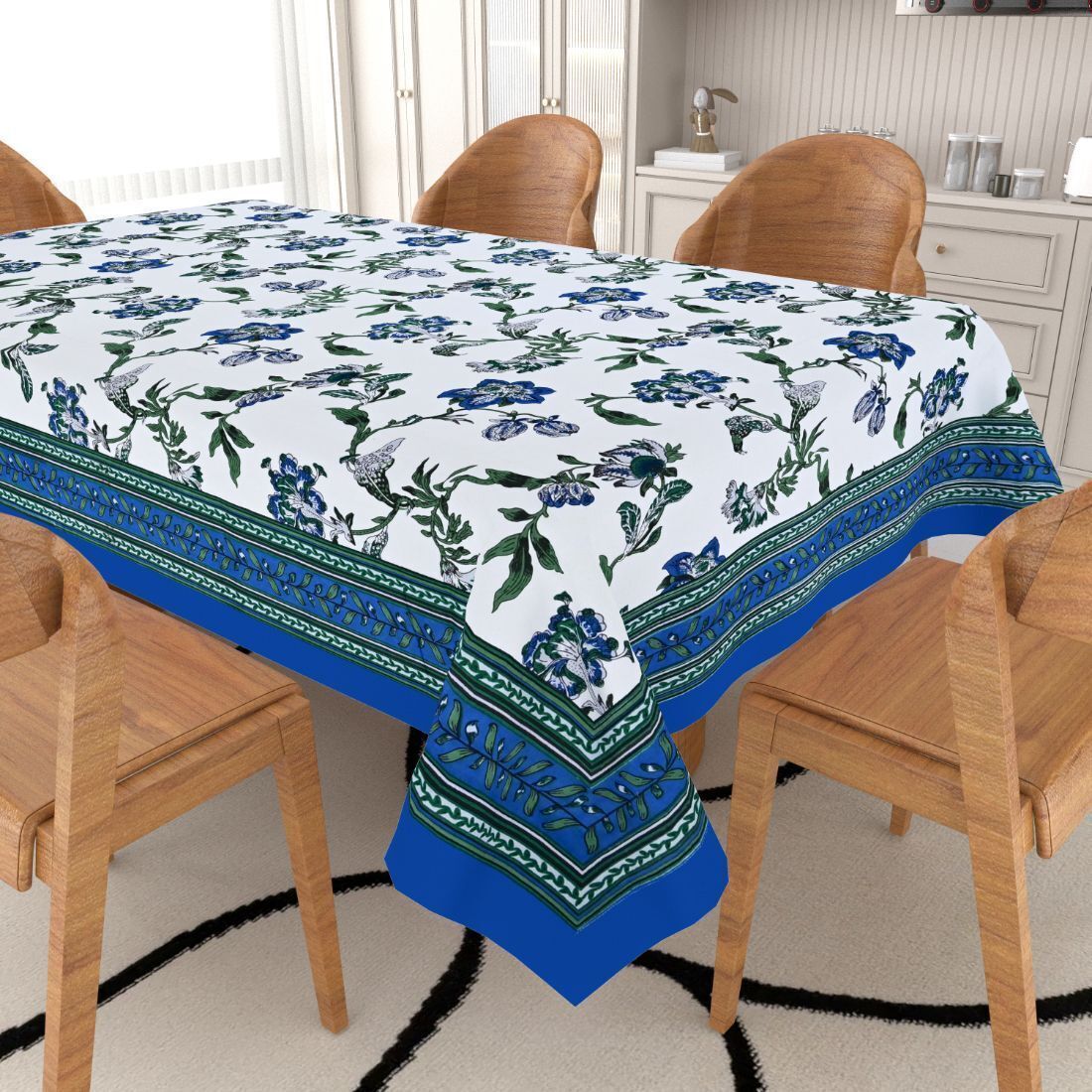 flipkart smartbuy Cotton 6 Seater Printed Table Cover-picture-43