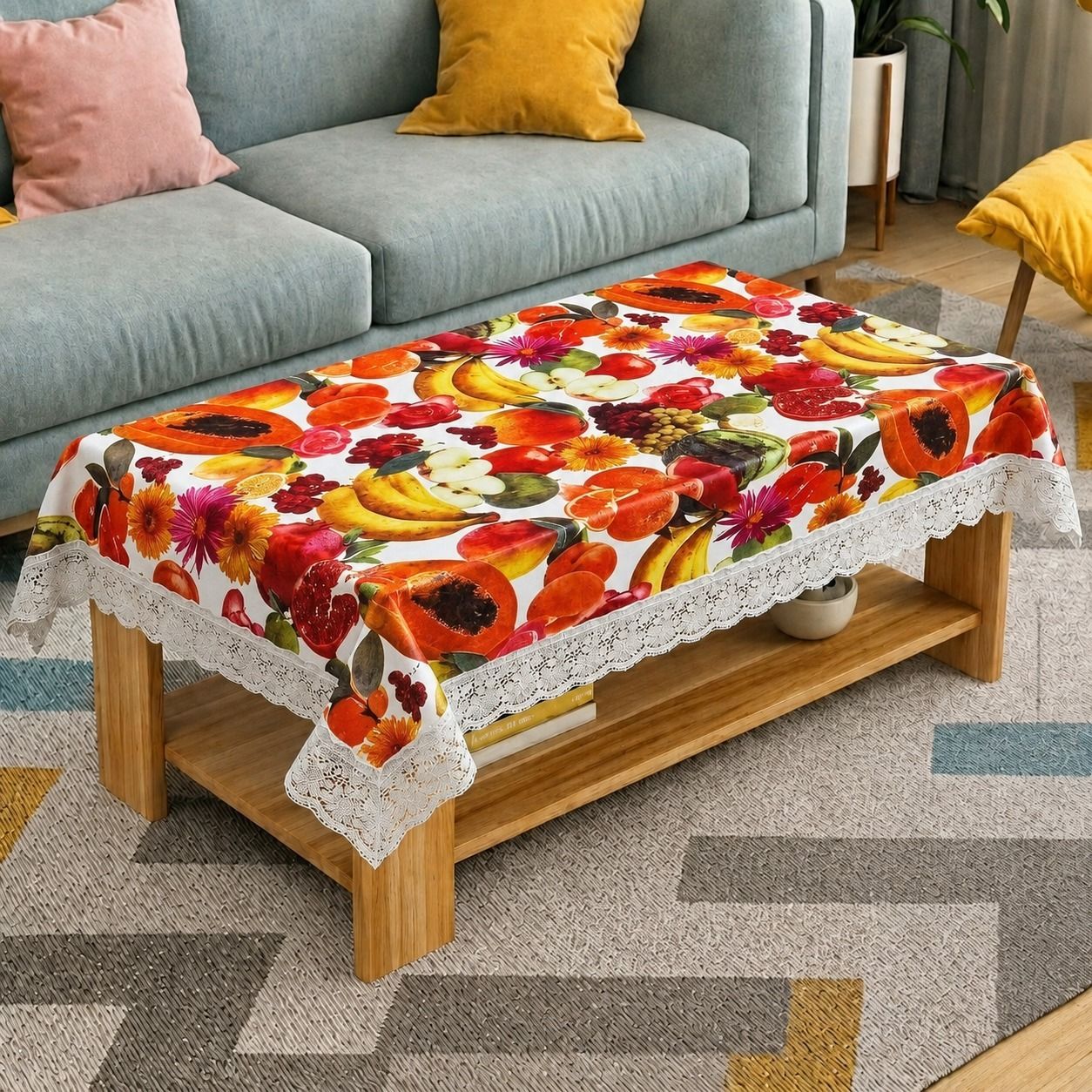 ryka PVC 4 Seater Printed Table Cover-picture-8