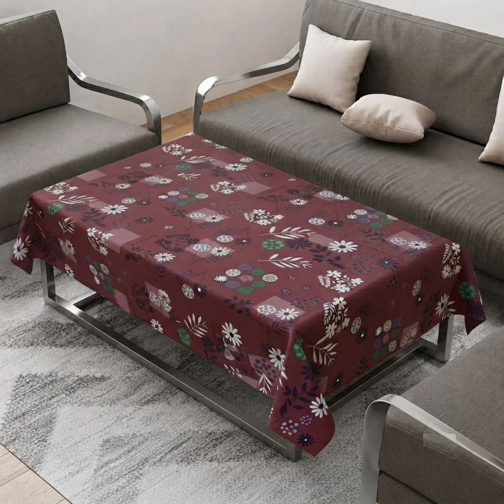 flipkart smartbuy Vinyl 4 Seater Floral Table Cover-picture-19