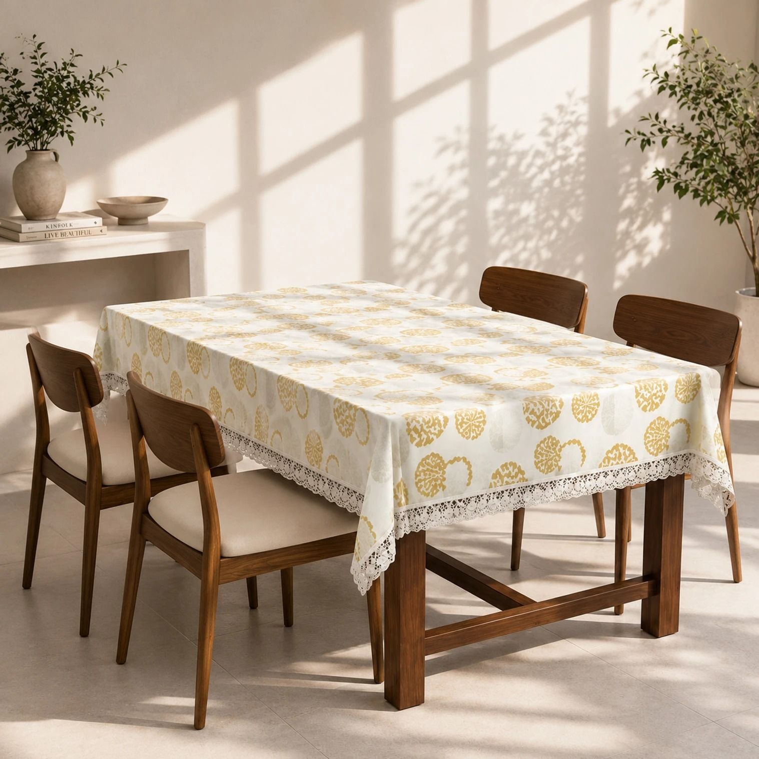 PVC 6 Seater Printed Table Cover-image-26