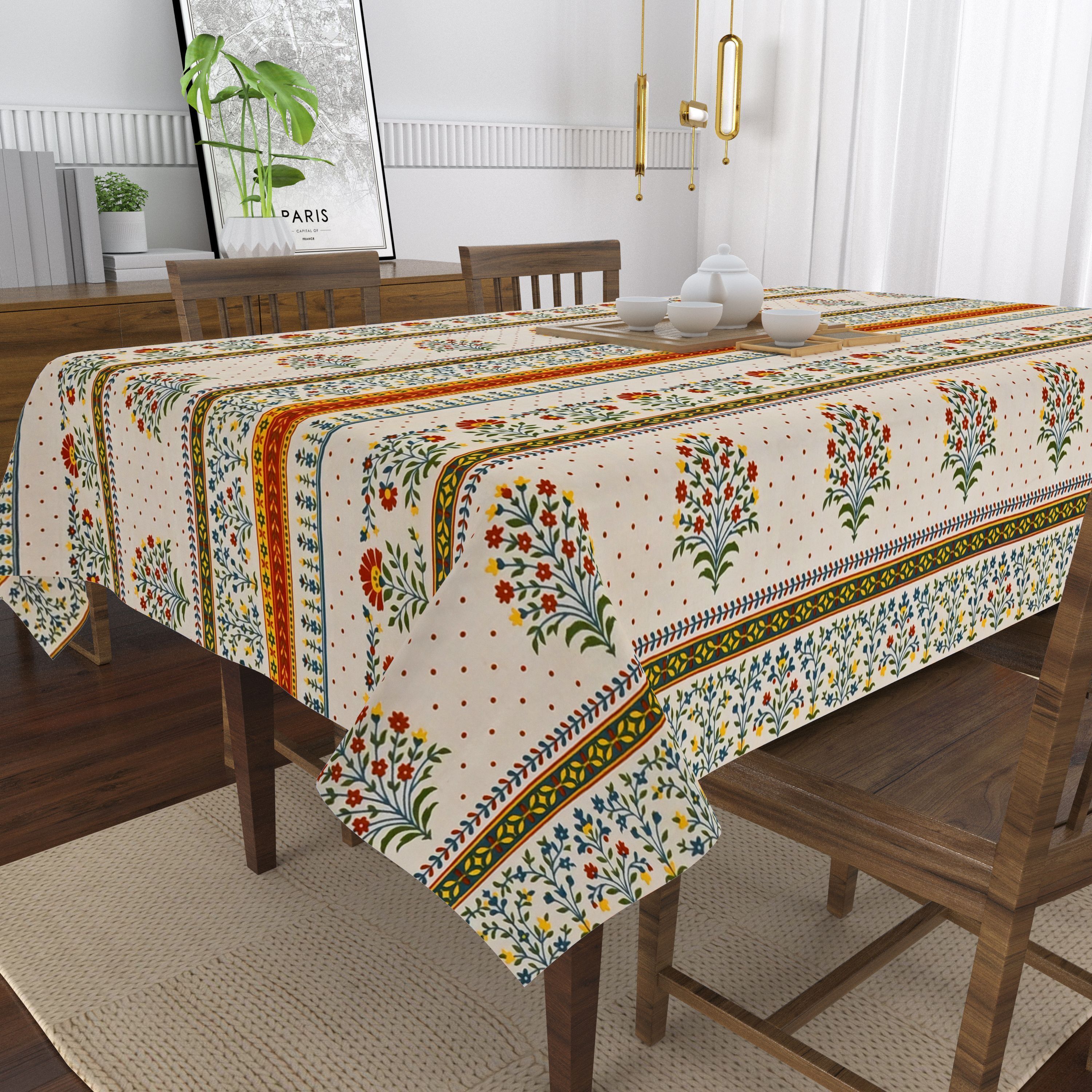 flipkart smartbuy Polyester, Cotton 4 Seater Printed Table Cover-picture-31