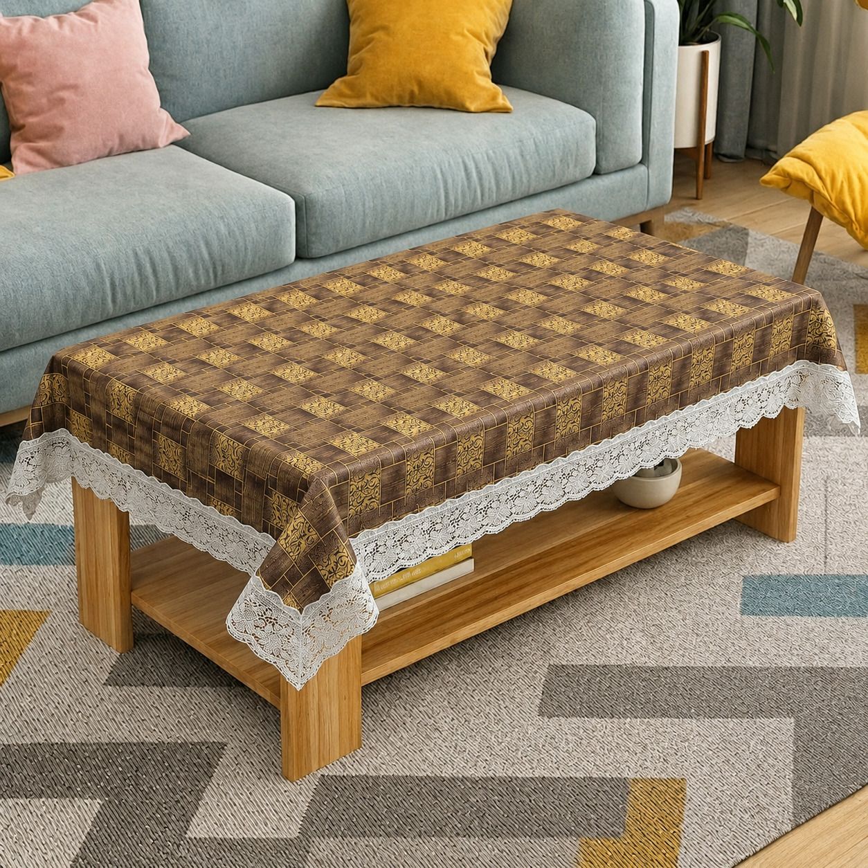 ryka PVC 4 Seater Printed Table Cover-picture-7