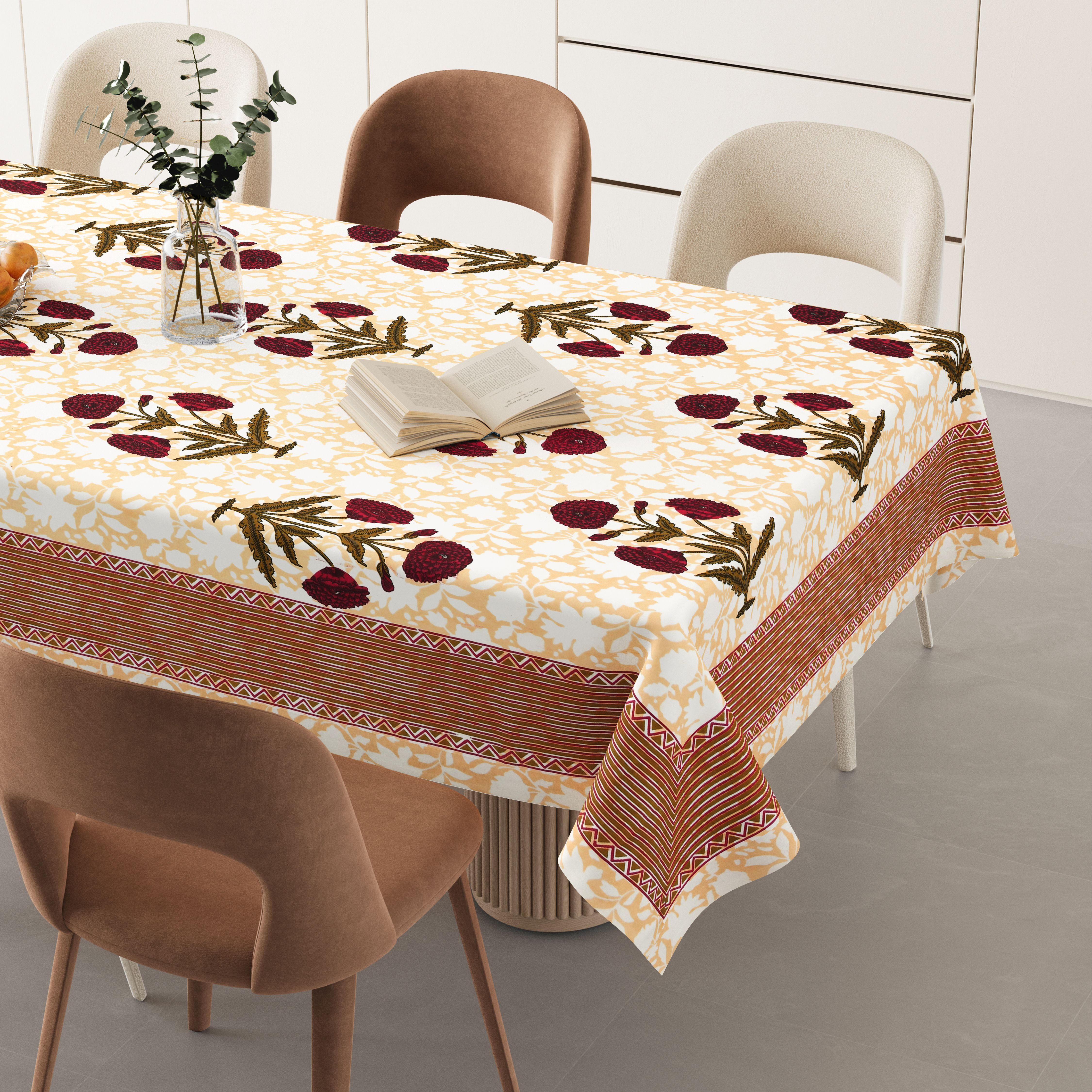 flipkart smartbuy Cotton 6 Seater Printed Table Cover-picture-11