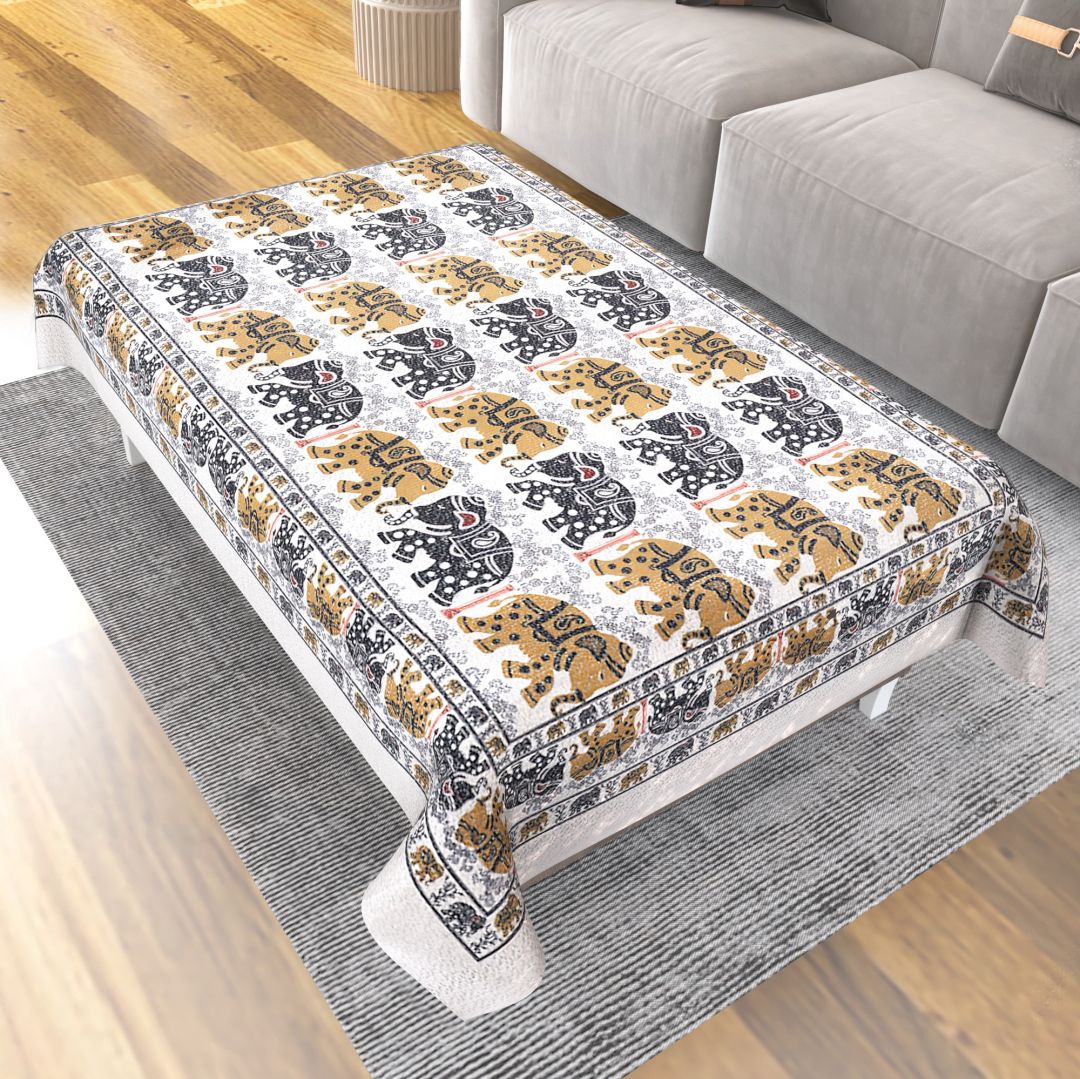 casa furnishing Printed, Floral 4 Seater Table Cover-picture-14