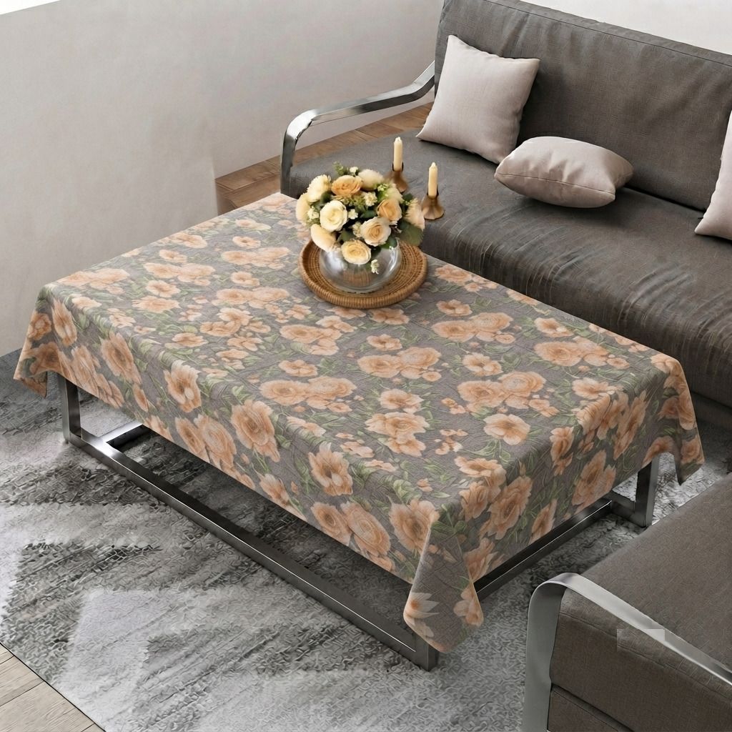 flipkart smartbuy Vinyl 4 Seater Floral Table Cover-picture-14